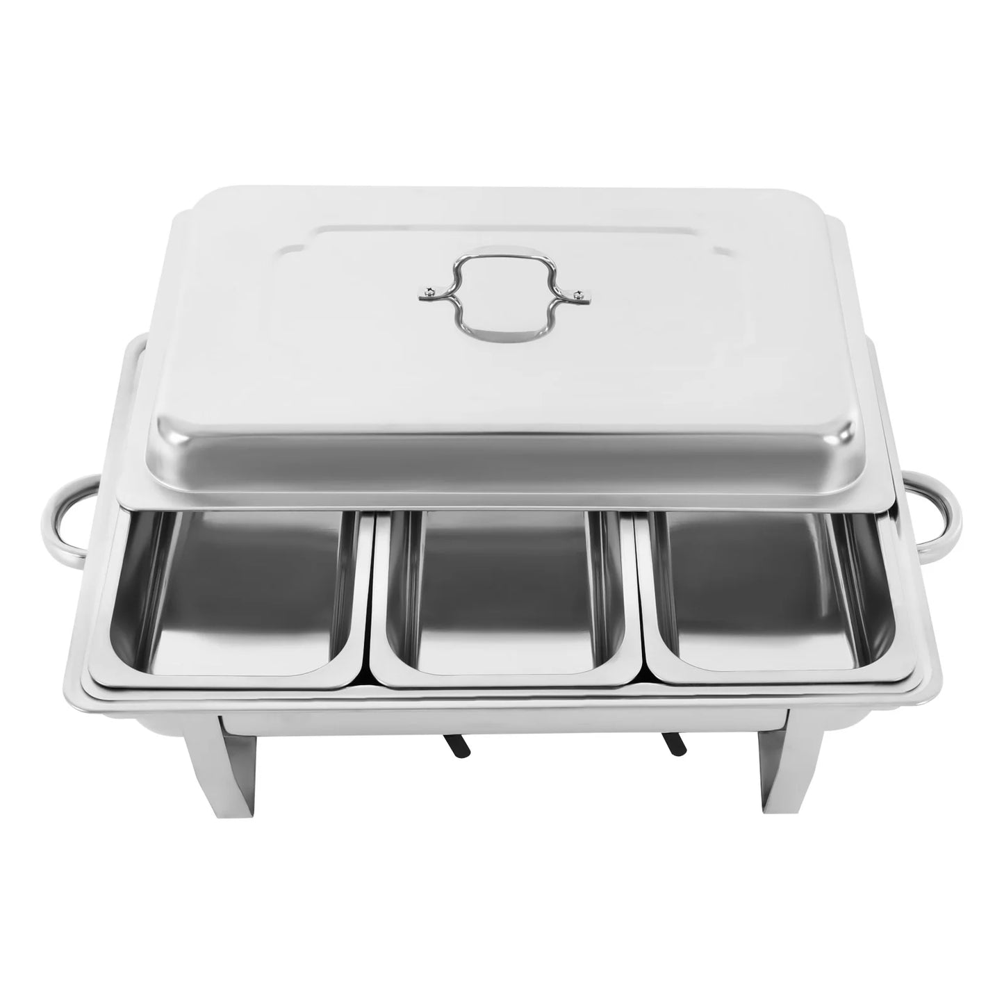 Stainless Steel Chafing Dish Buffet Set Rectangular Chafer Warmer