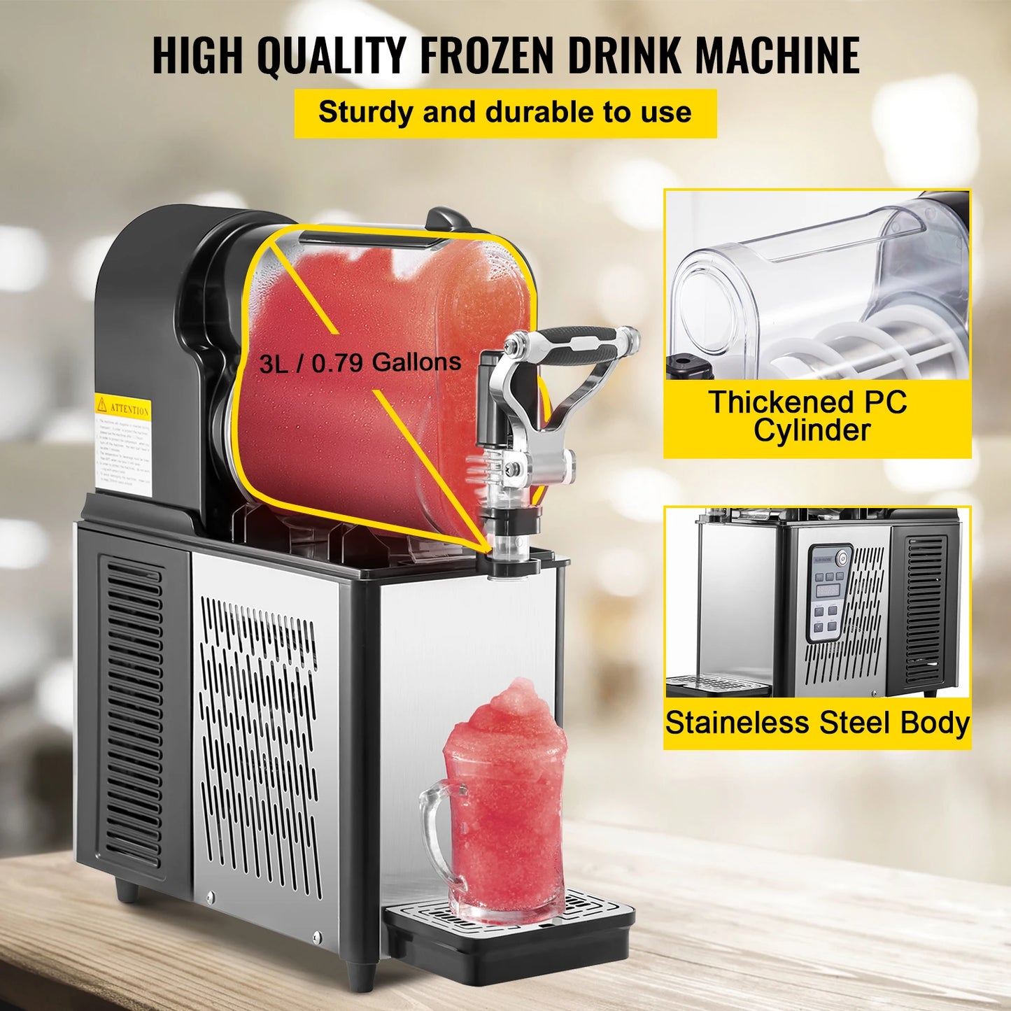 SucceBuy Commercial Slushie Machine Slush Maker Dispenser