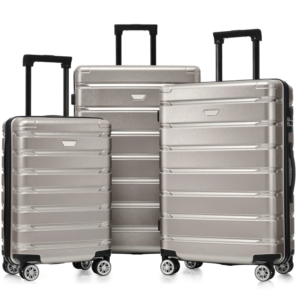 CN Hong Kong Hardshell Luggage Set Three Piece ABS PC