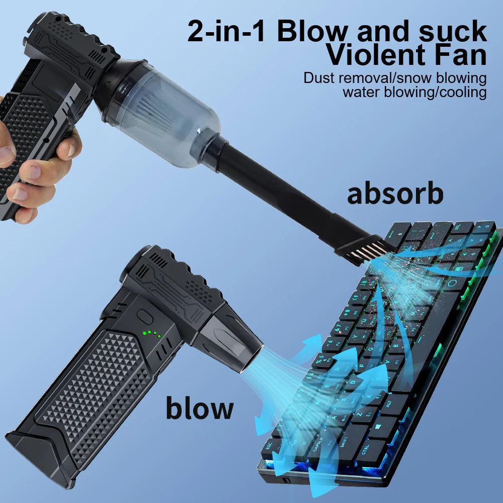 Portable Rechargeable Turbo Fan Keyboard Vacuum Cleaner For Electronics