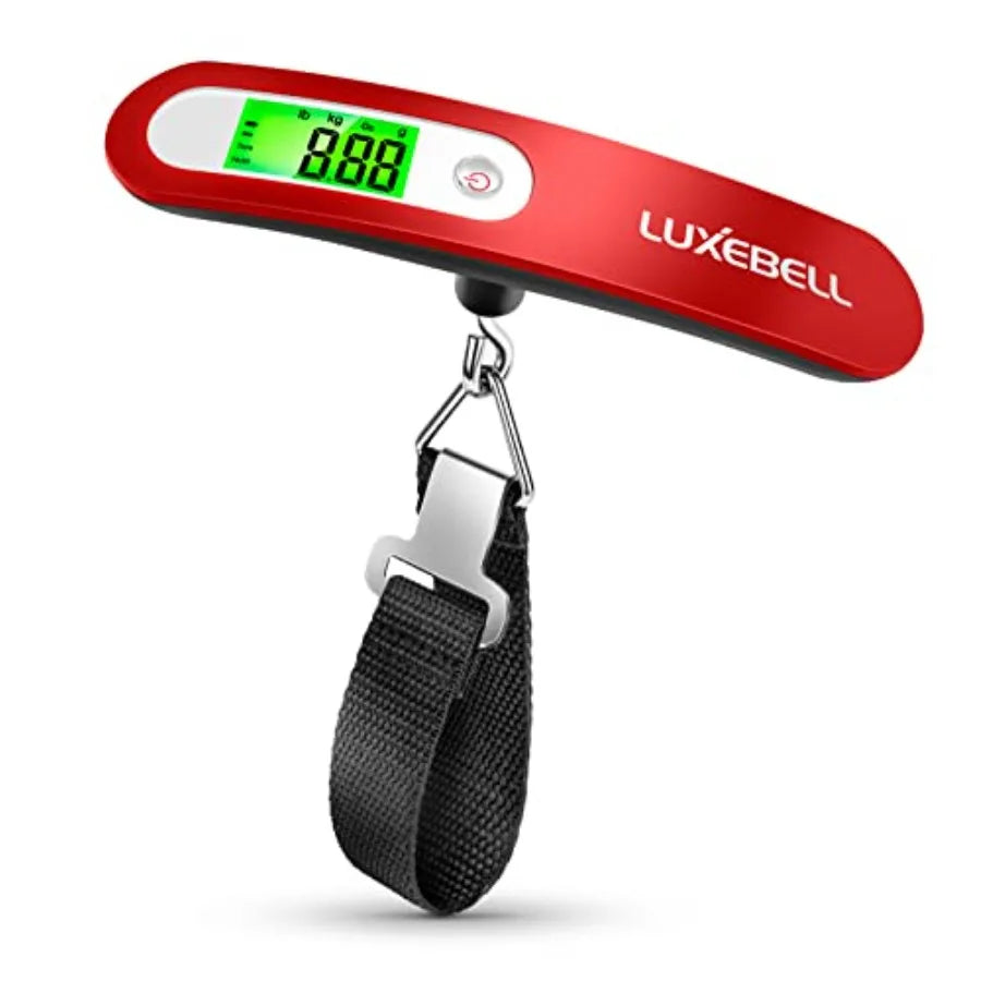 Digital Luggage Scale Vacation Travel Essentials Accessories Gifts for Traveler Portable Suitcase Handheld Weight Scale 110 lbs