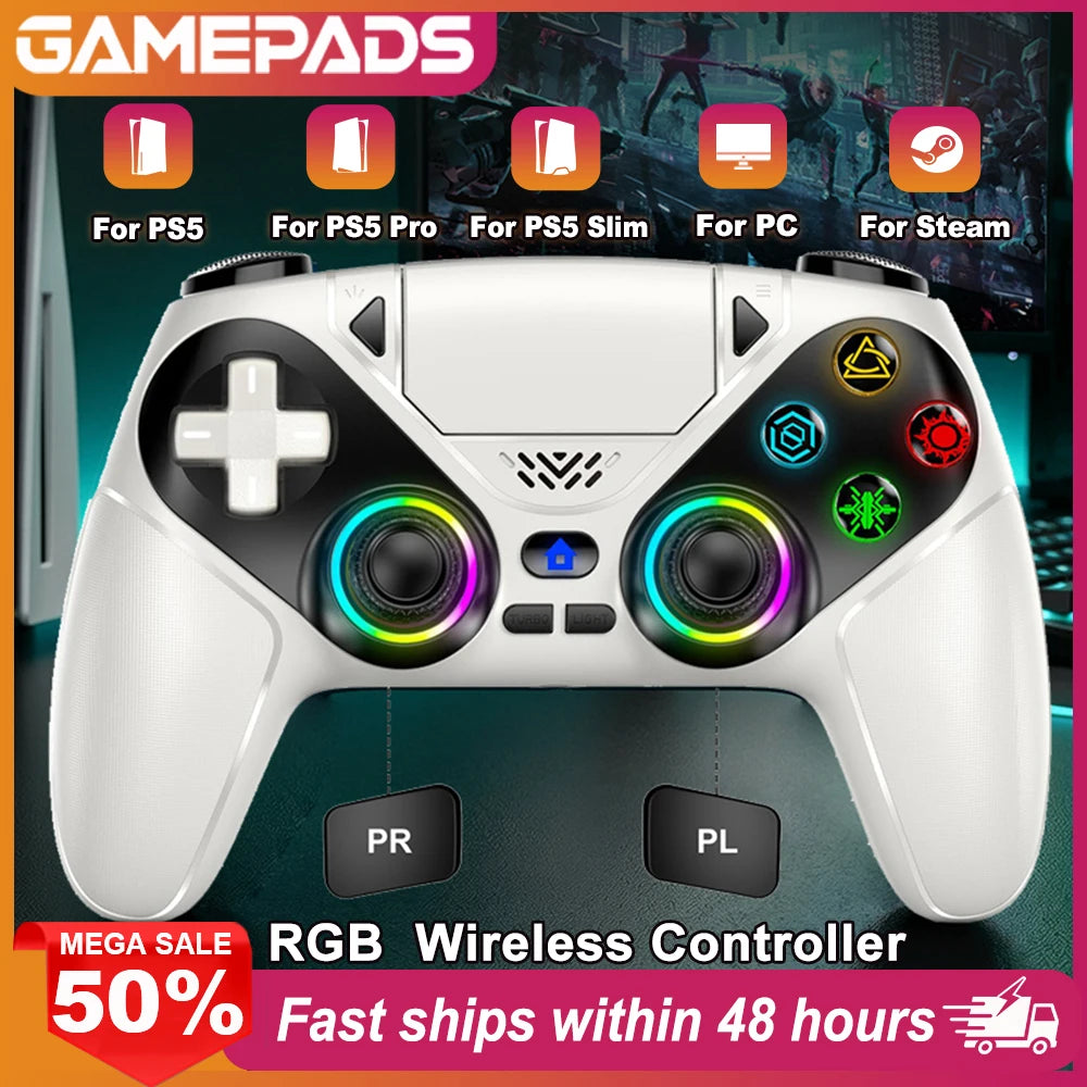 Turpow Wireless Gamepad PS5 Controller With Dual Vibration PC Support