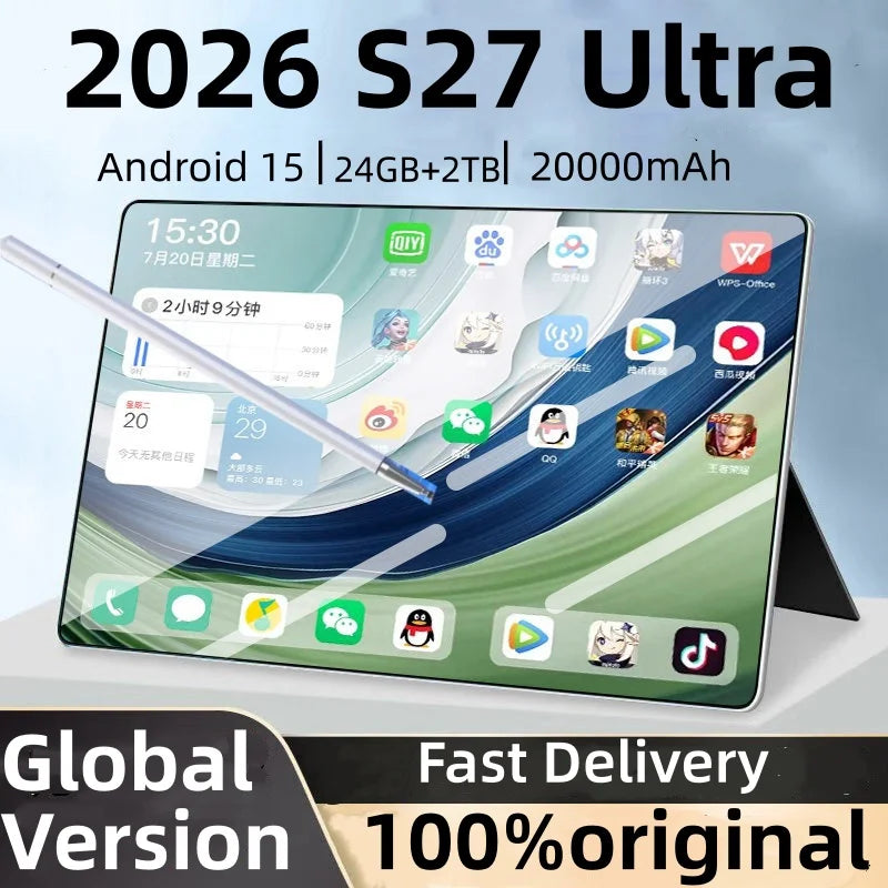 Original Tablet S27 Ultra Android Tablet PC Phone With Dual Wifi