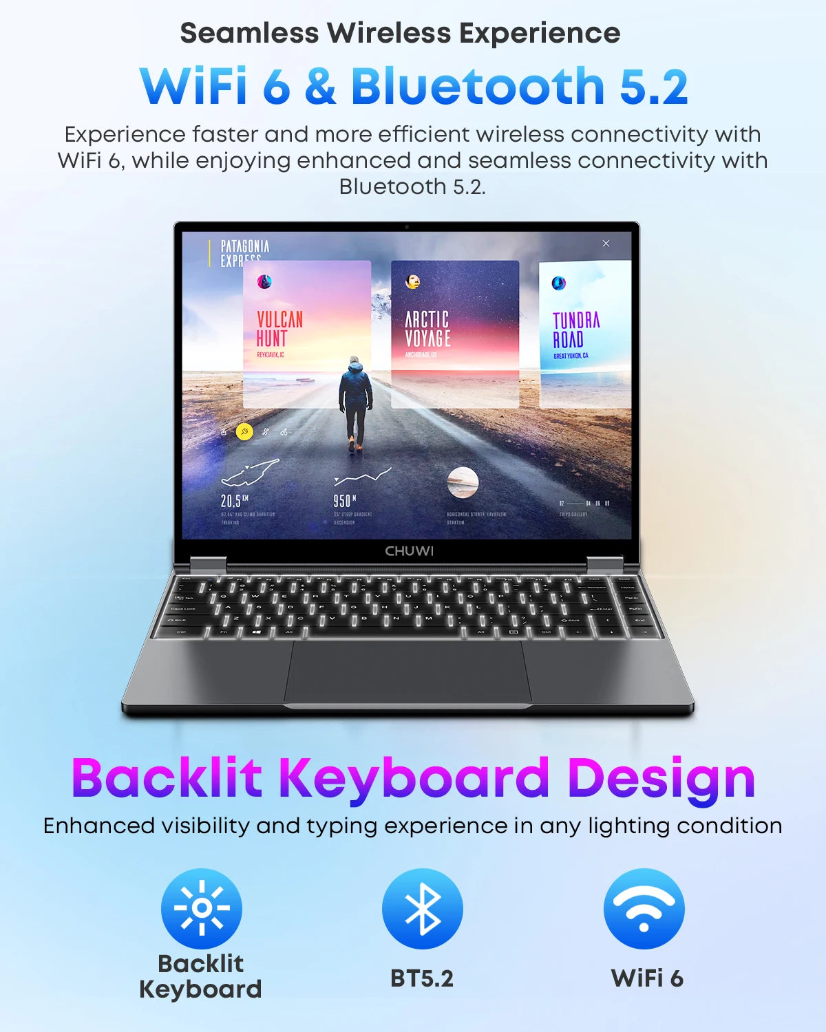 CHUWI FreeBook 2-In-1 Laptop Intel N150 16GB LPDDR5 512GB SSD