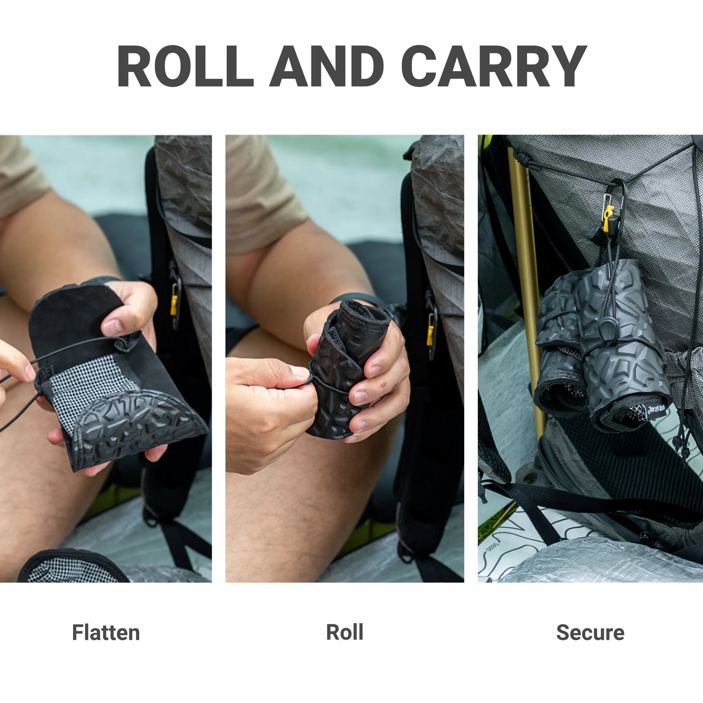 HODR GEAR Camp Shoes Ultralight Rollable Footwear Breathable Dyneema Grid