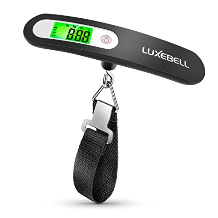 Digital Luggage Scale Vacation Travel Essentials Accessories Gifts for Traveler Portable Suitcase Handheld Weight Scale 110 lbs