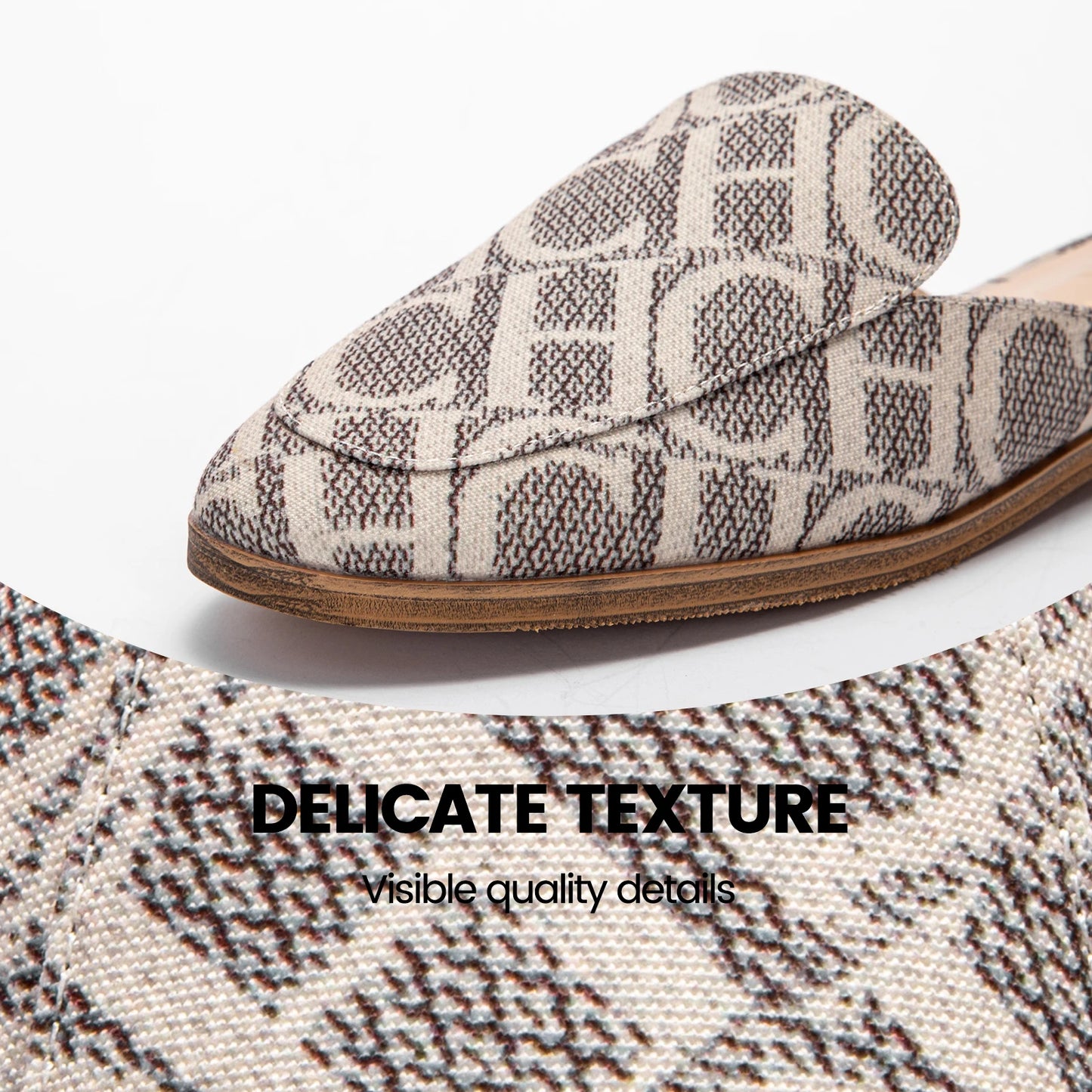 CHCHCN Luxury Summer Slippers Womens Low Heel Sandals Beach