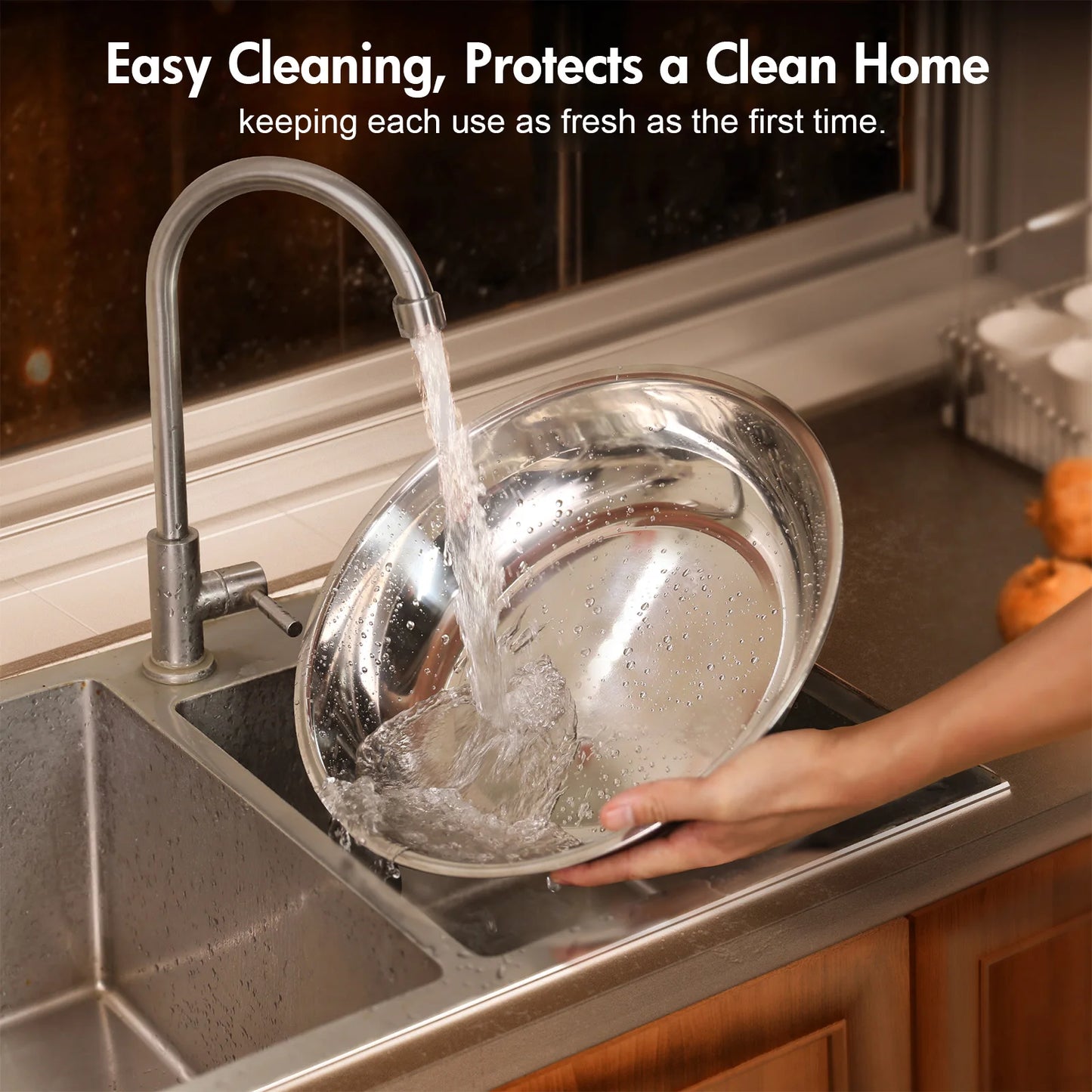 Stainless Steel Round Chafing Dish Buffet Set Warmer