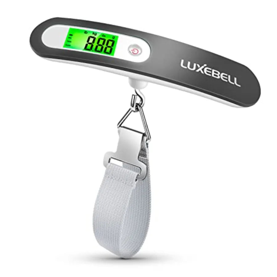 Digital Luggage Scale Vacation Travel Essentials Accessories Gifts for Traveler Portable Suitcase Handheld Weight Scale 110 lbs