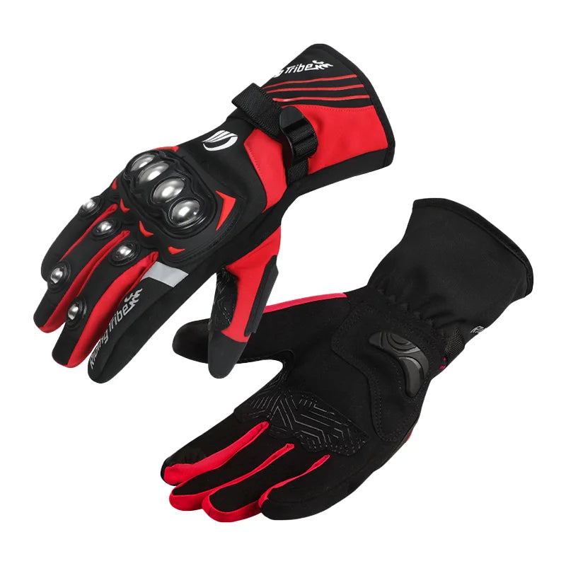 Winter Motorcycle Gloves Stainless Steel Accessories for Riding Bicycle Skiing Outdoor Sports - One Size Fits Most