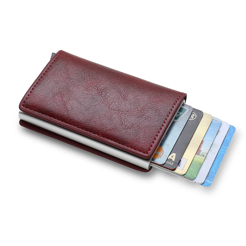 Anti Thief Rfid Credit Card Holder Smart Minimalist Wallet Men Women Slim Bank Cardholder Case Money Bag Cash Creditcard Purse