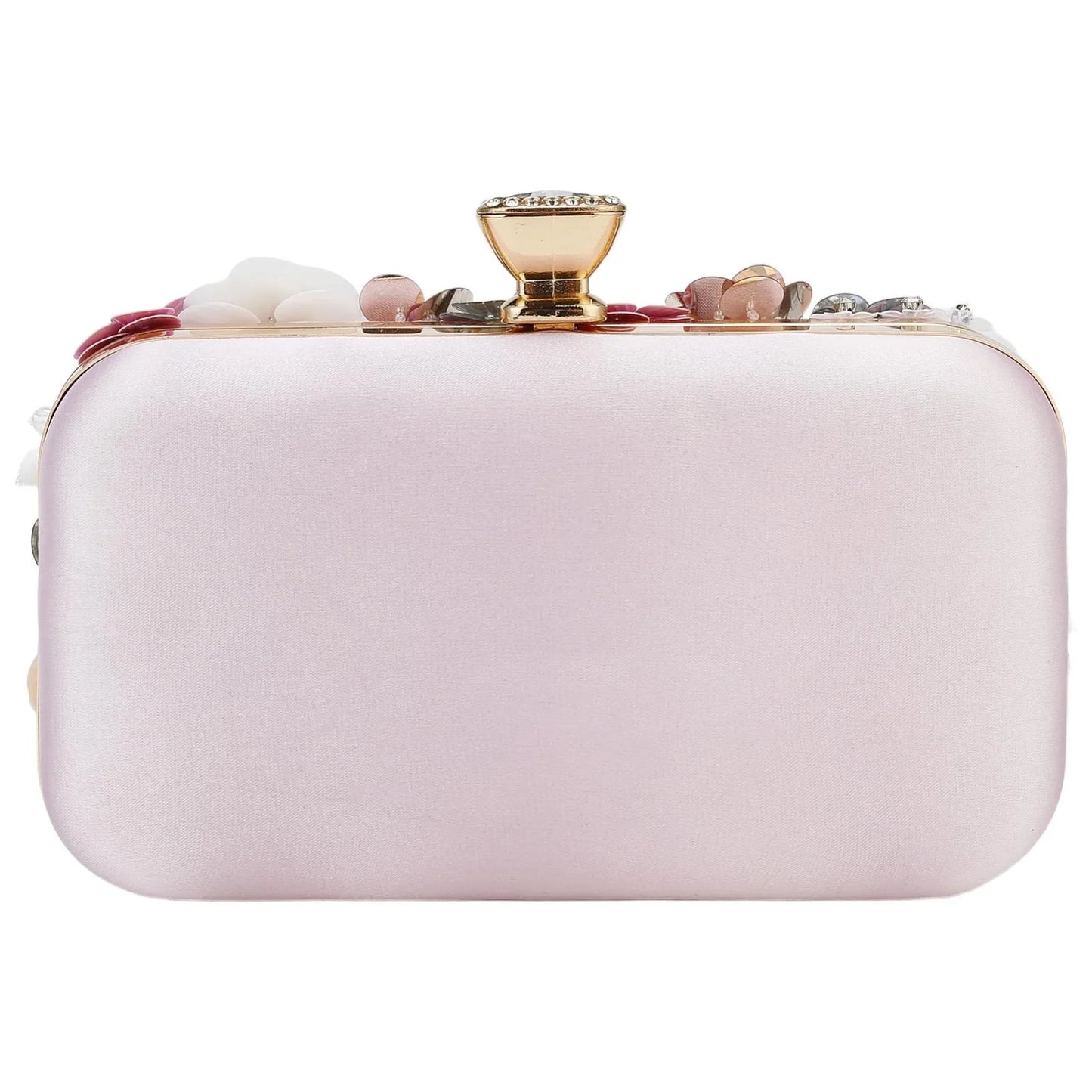 Elegant Women Bags Fashion Floral Beaded Clutch Luxury Lady Handbags Evening Wedding Party Bags Chain Shoulder Purse