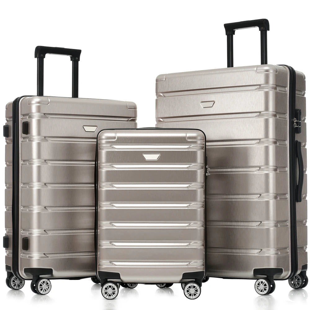 CN Hong Kong Hardshell Luggage Set Three Piece ABS PC