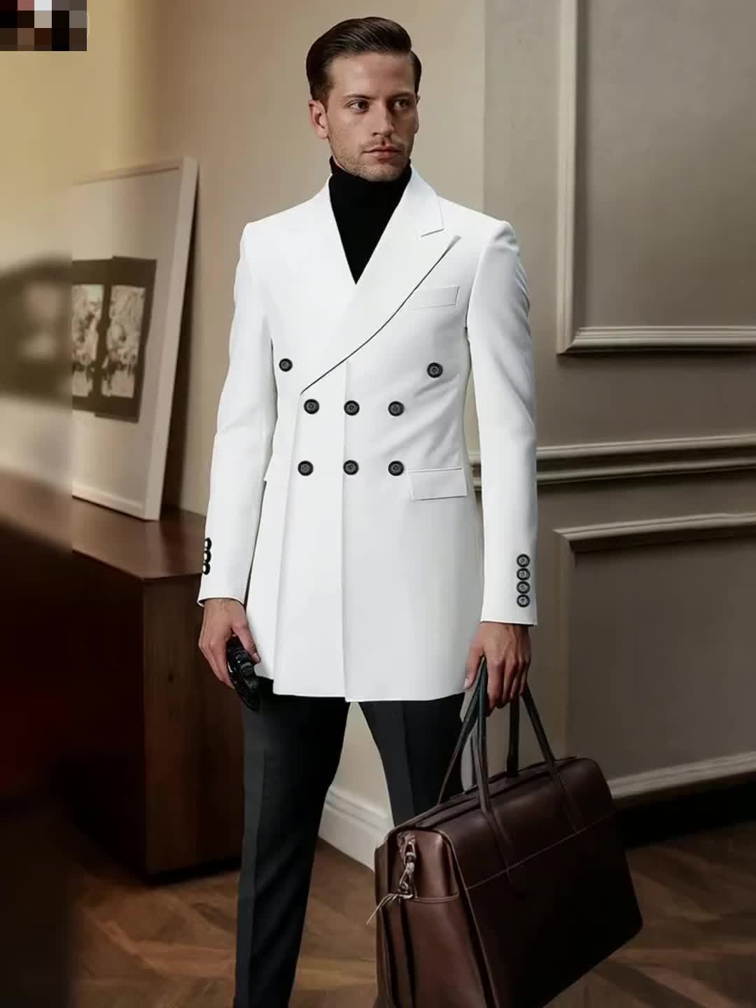 Mens Shawl Collar Tuxedo Blazer Polyester All Season Wedding