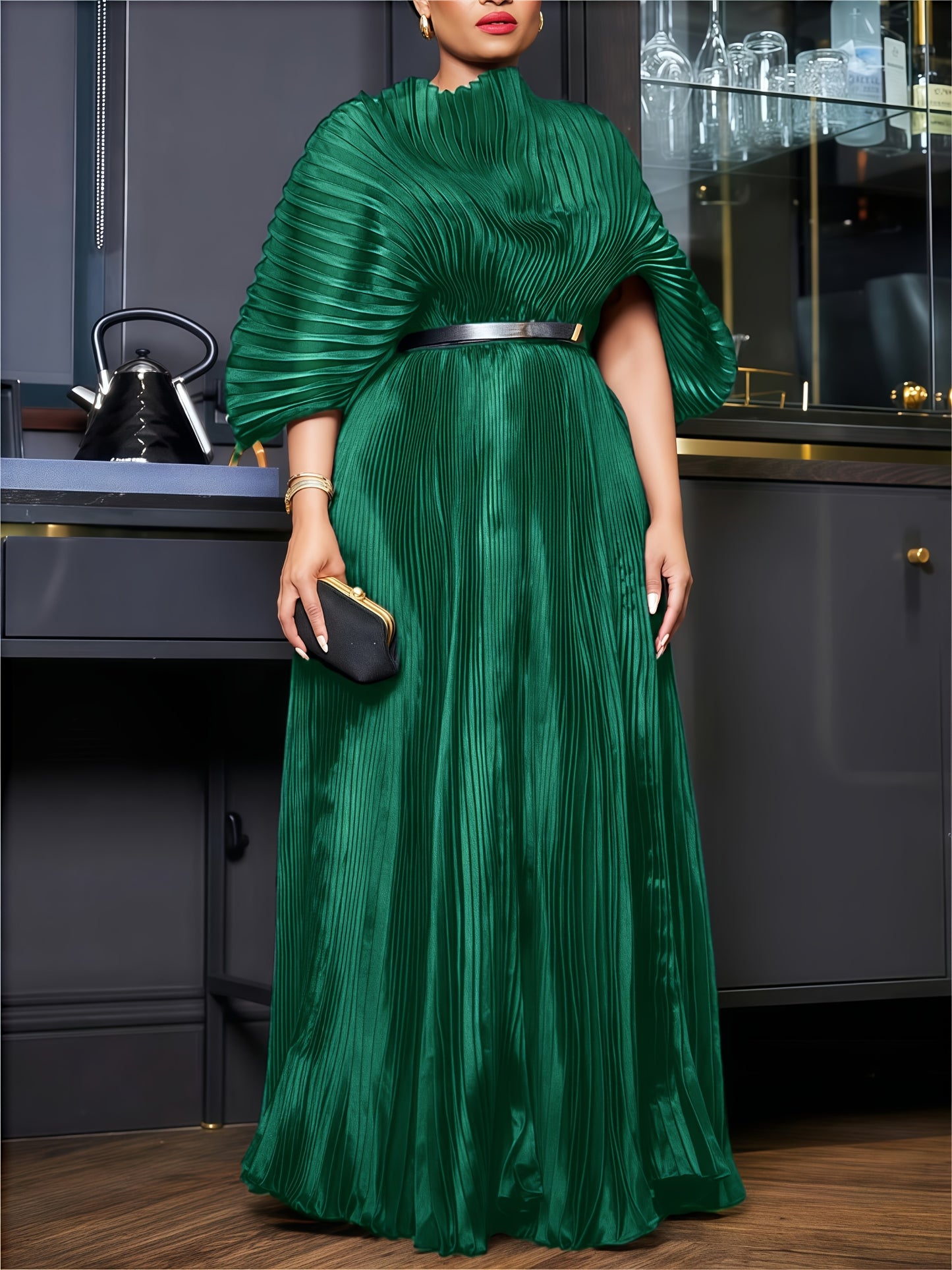 Pleated Maxi Dress Formal Mesh Naija Styles And Fashion