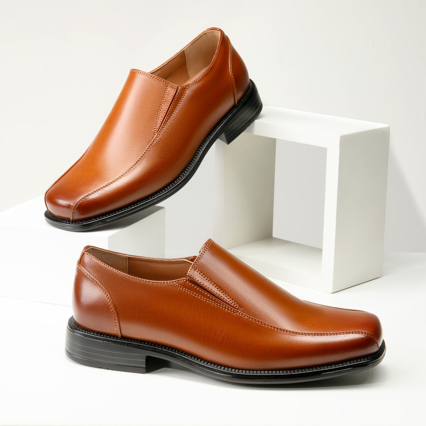 Bruno Marc Mens Slip On Dress Loafers Durable Comfort