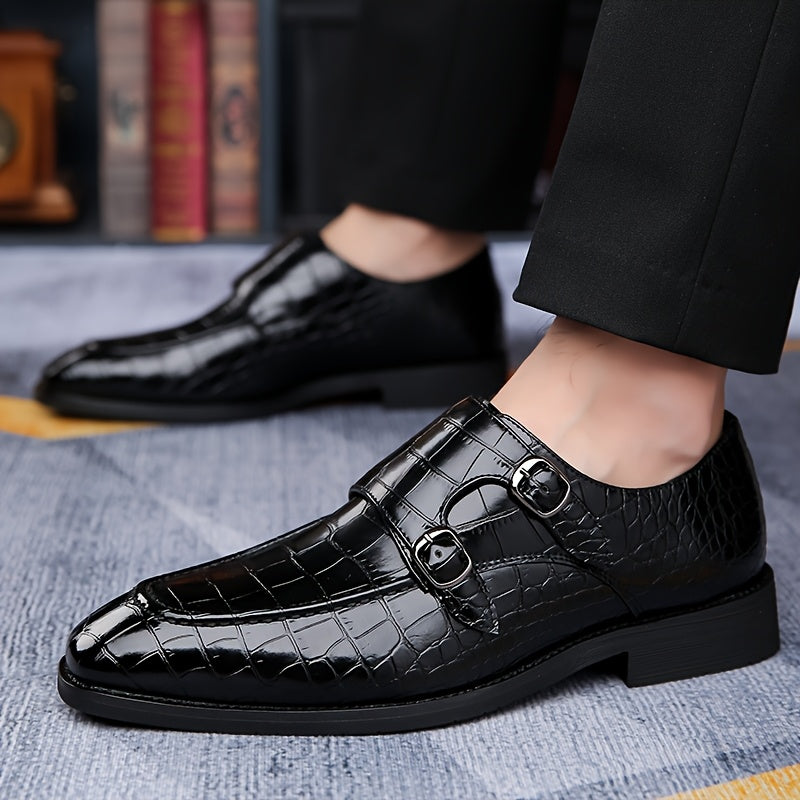 All Nations Emporium Mens British Crocodile Penny Loafers