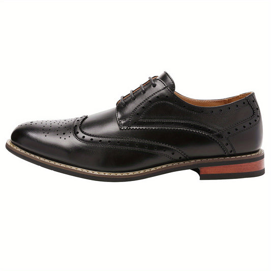 BRUNO MARC Men's Classic Italian Wingtip Oxford Dress Shoes