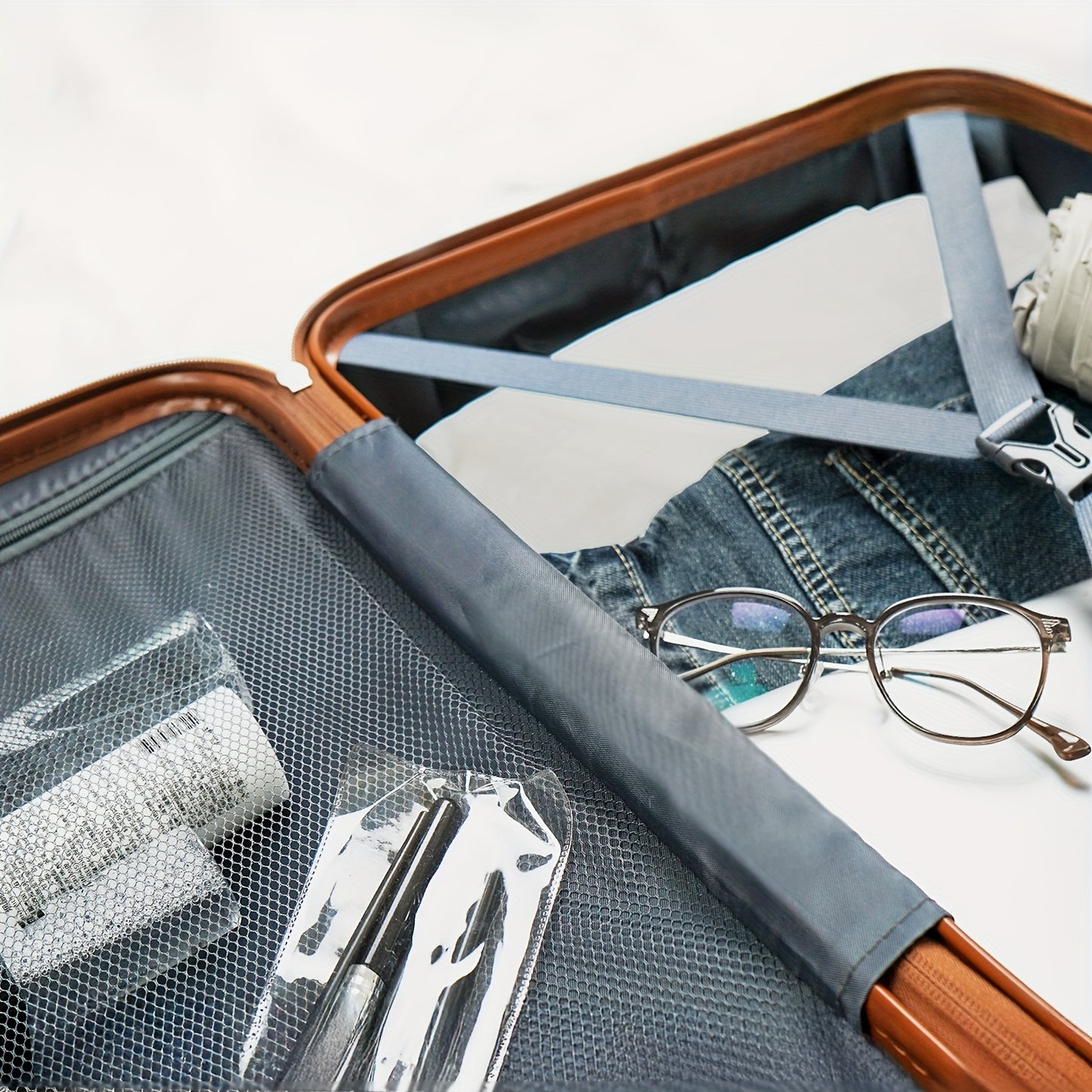 LARVENDER Expandable Hard Shell Luggage Set With TSA Lock
