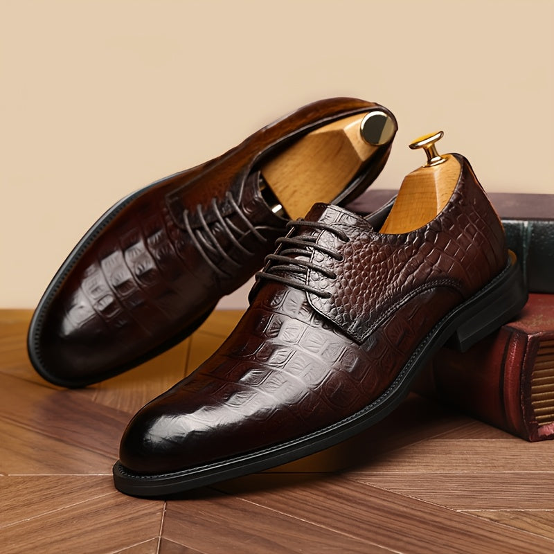 Men's Loafer Shoes Pointed Toe Cow Leather Upper All Season
