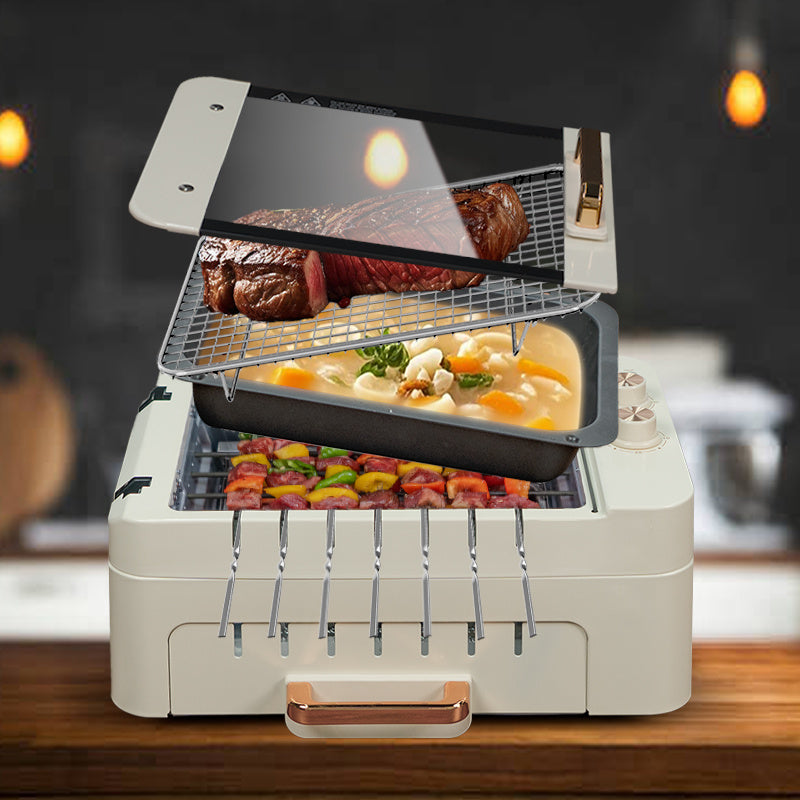 All Nations Emporium Smokeless Electric Grill Temp Control