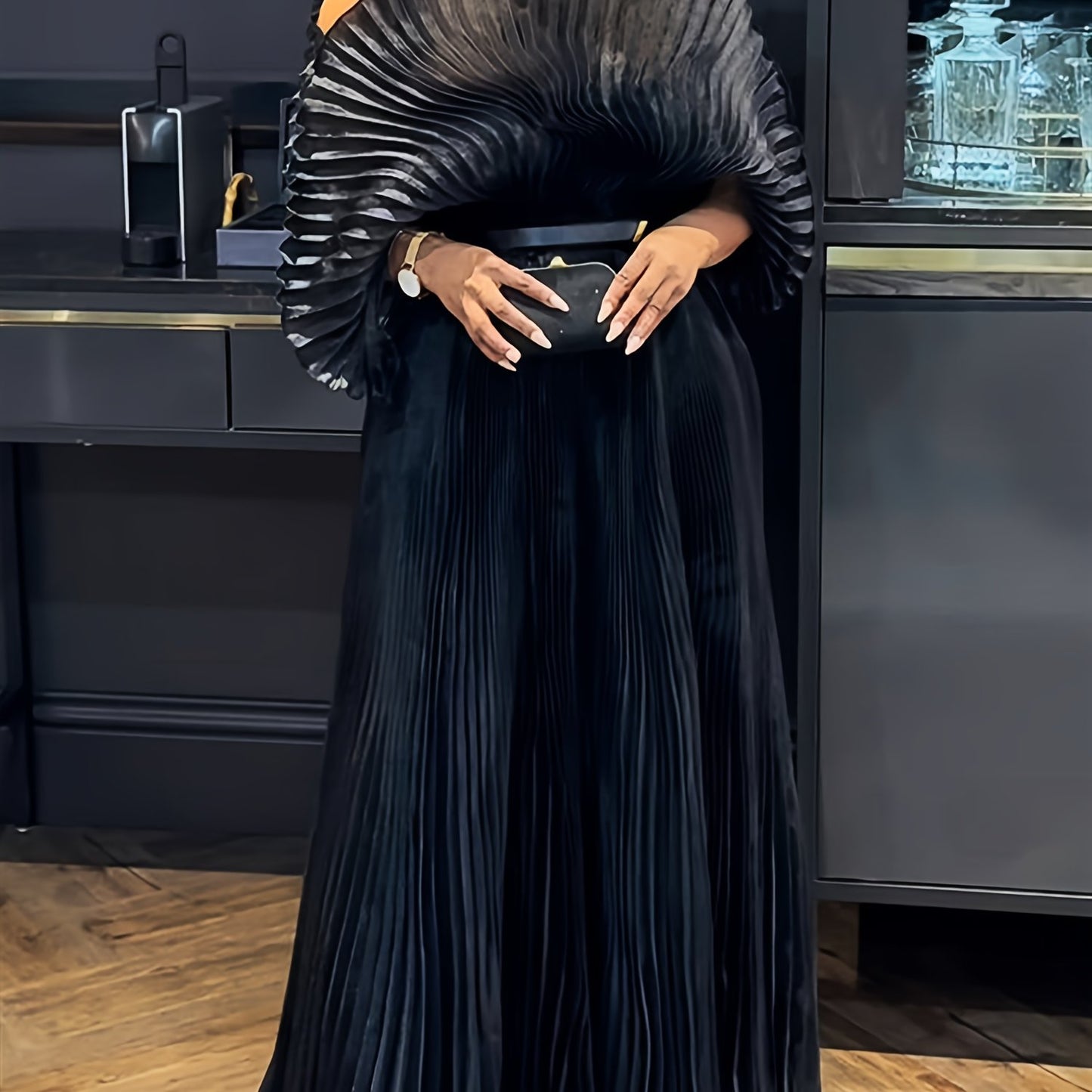 Pleated Maxi Dress Formal Mesh Naija Styles And Fashion
