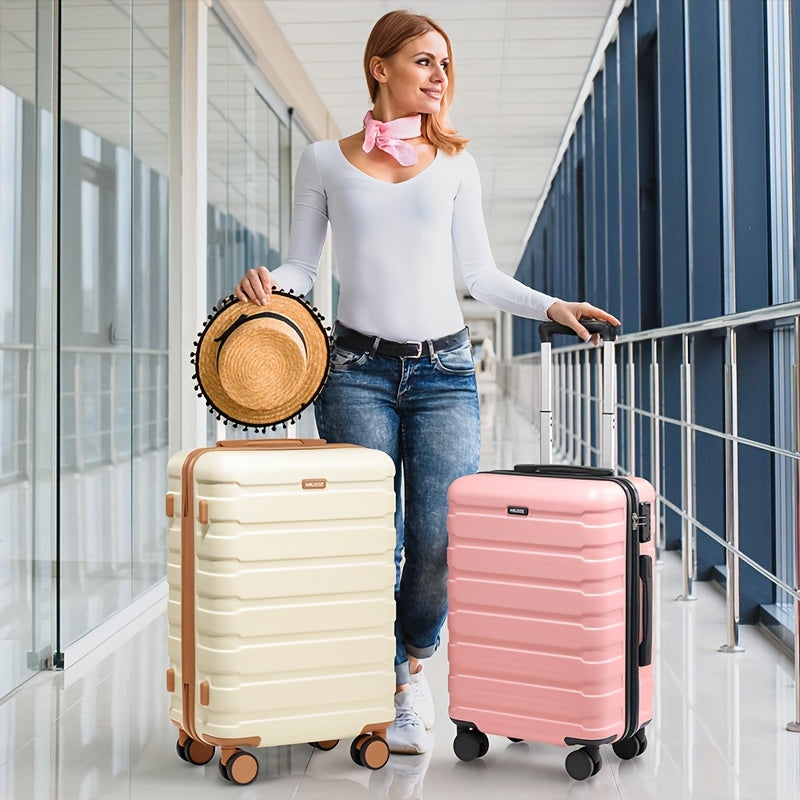 Miusse Three Piece Luggage Set ABS PC Expandable TSA Locks