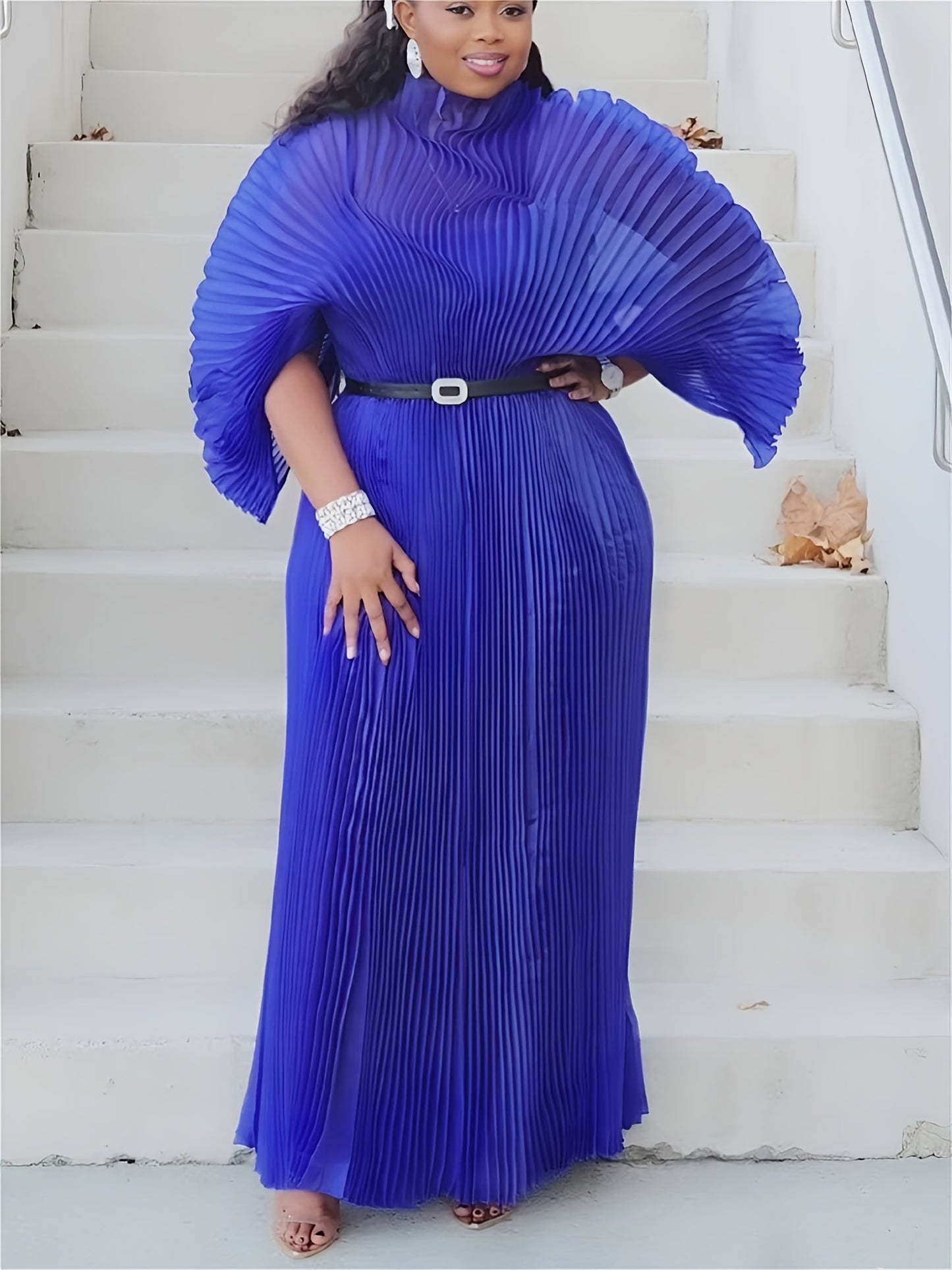 Pleated Maxi Dress Formal Mesh Naija Styles And Fashion