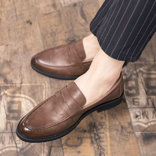 All Nations Emporium Men Formal Penny Loafers Slip On