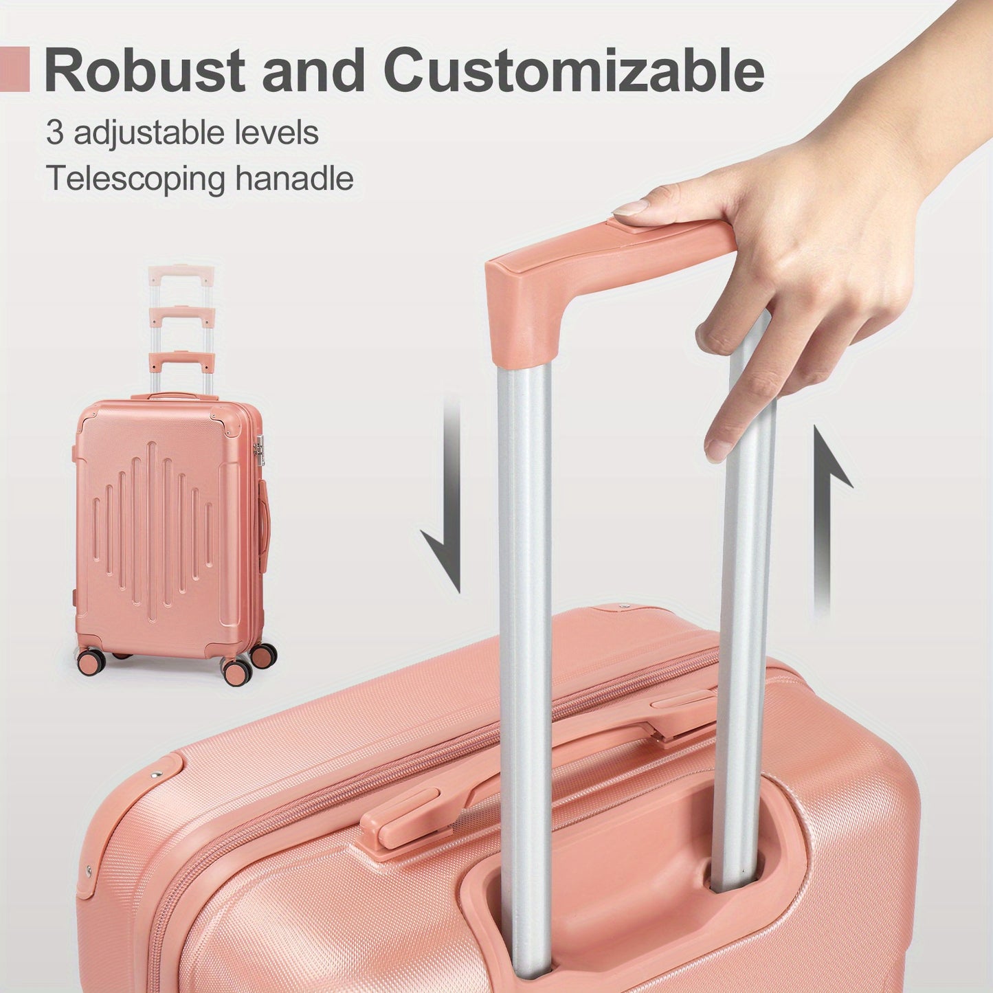 Sunroad Airline Approved ABS Hardside Luggage With TSA Lock