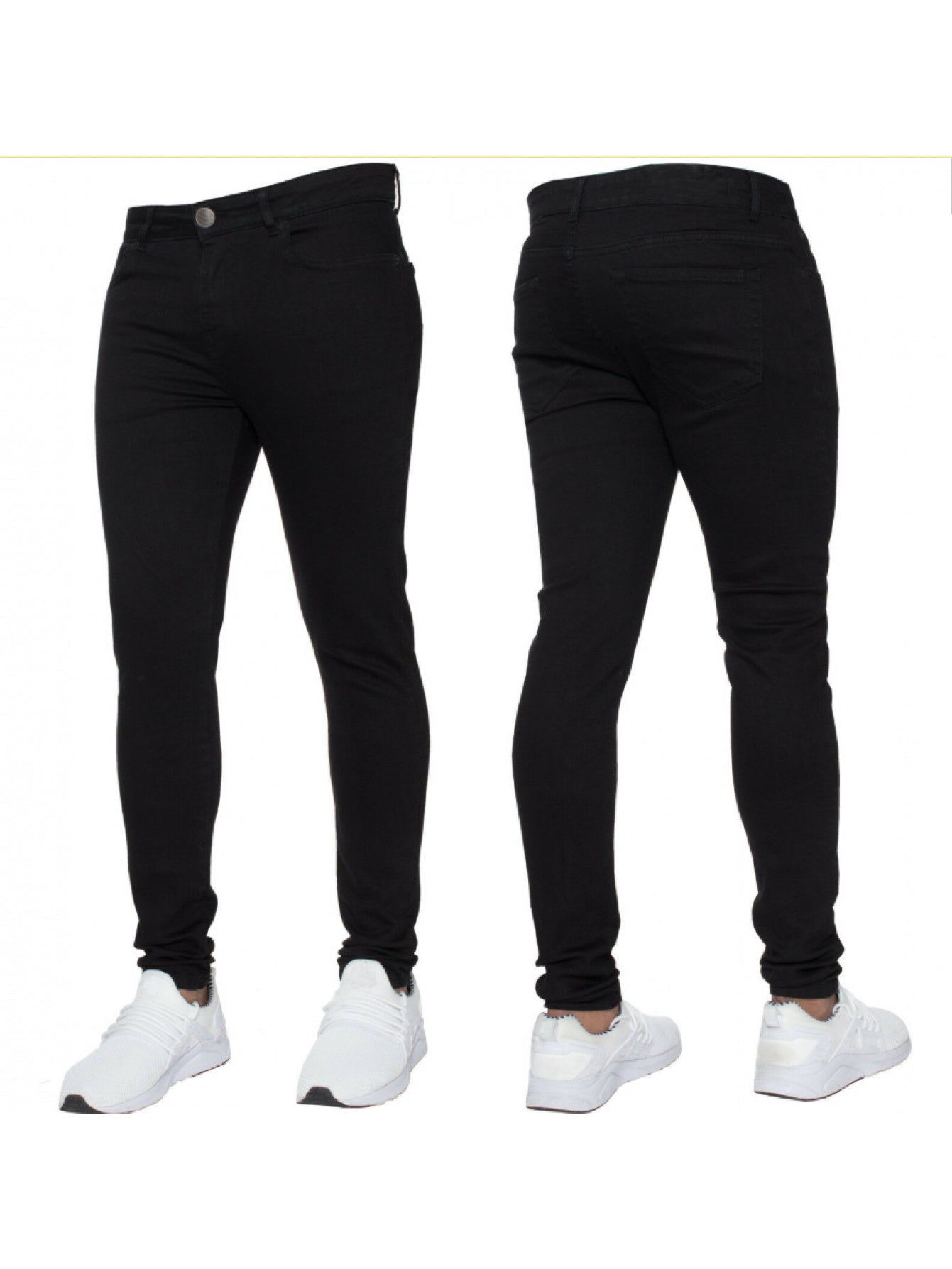 Trendy Minimali Slim Fit Skinny Jeans Mens Stretch Denim