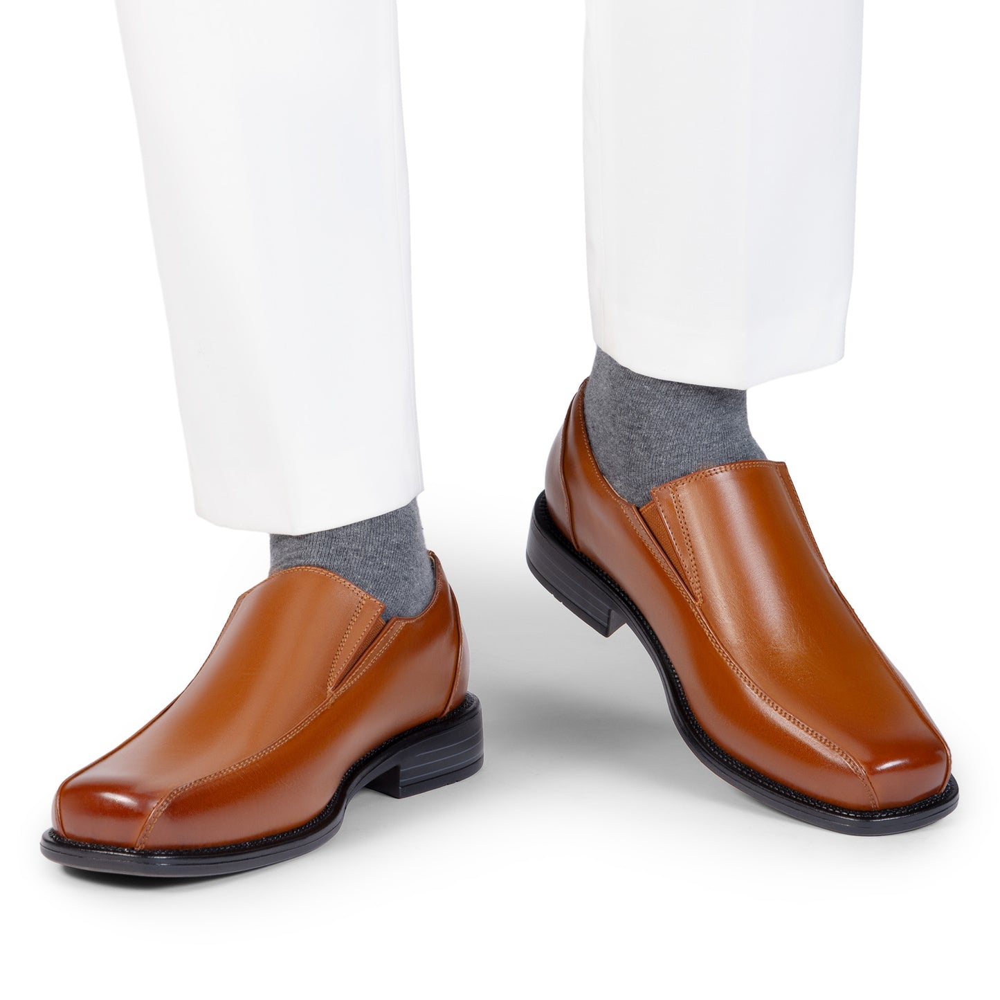 Bruno Marc Mens Slip On Dress Loafers Durable Comfort