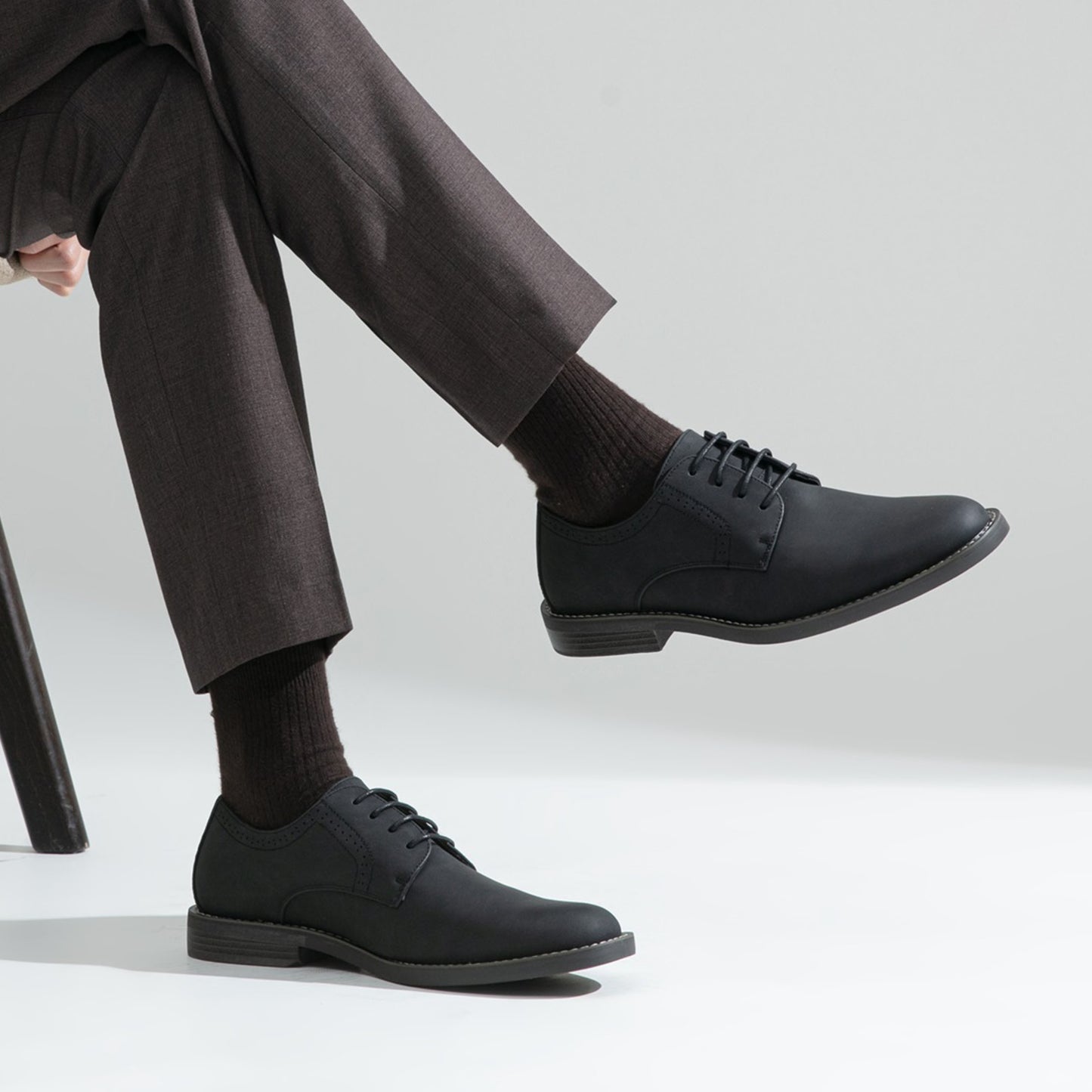 JOUSEN Men Casual Formal Dress Shoes Retro Style All Season