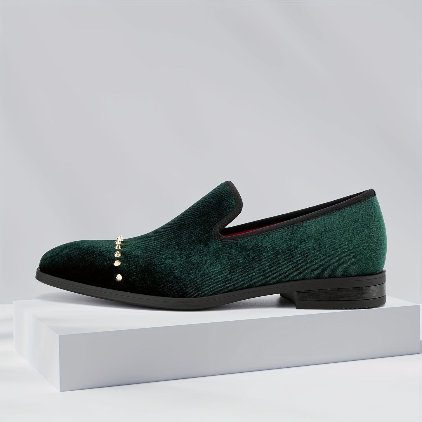 Mens Elegant Wedding Fashion Loafers Slip On Party Shoes
