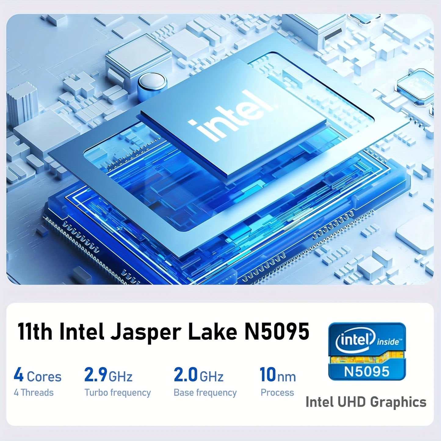 Intel N5095 Gaming Laptop 16GB RAM 1TB SSD FHD Display