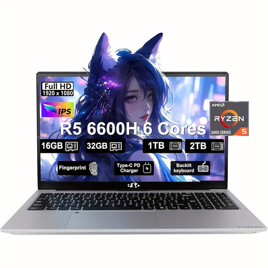 Ryzen 5 6600H Gaming Laptop 32GB DDR5 1TB SSD Performance