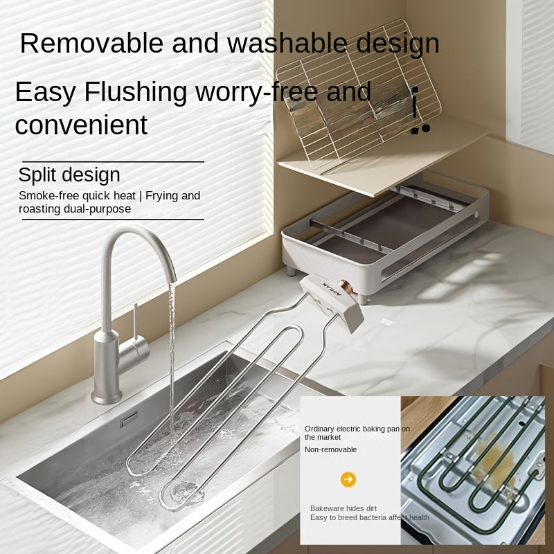 Aoran 1500W Smokeless Electric Grill Indoor Nonstick