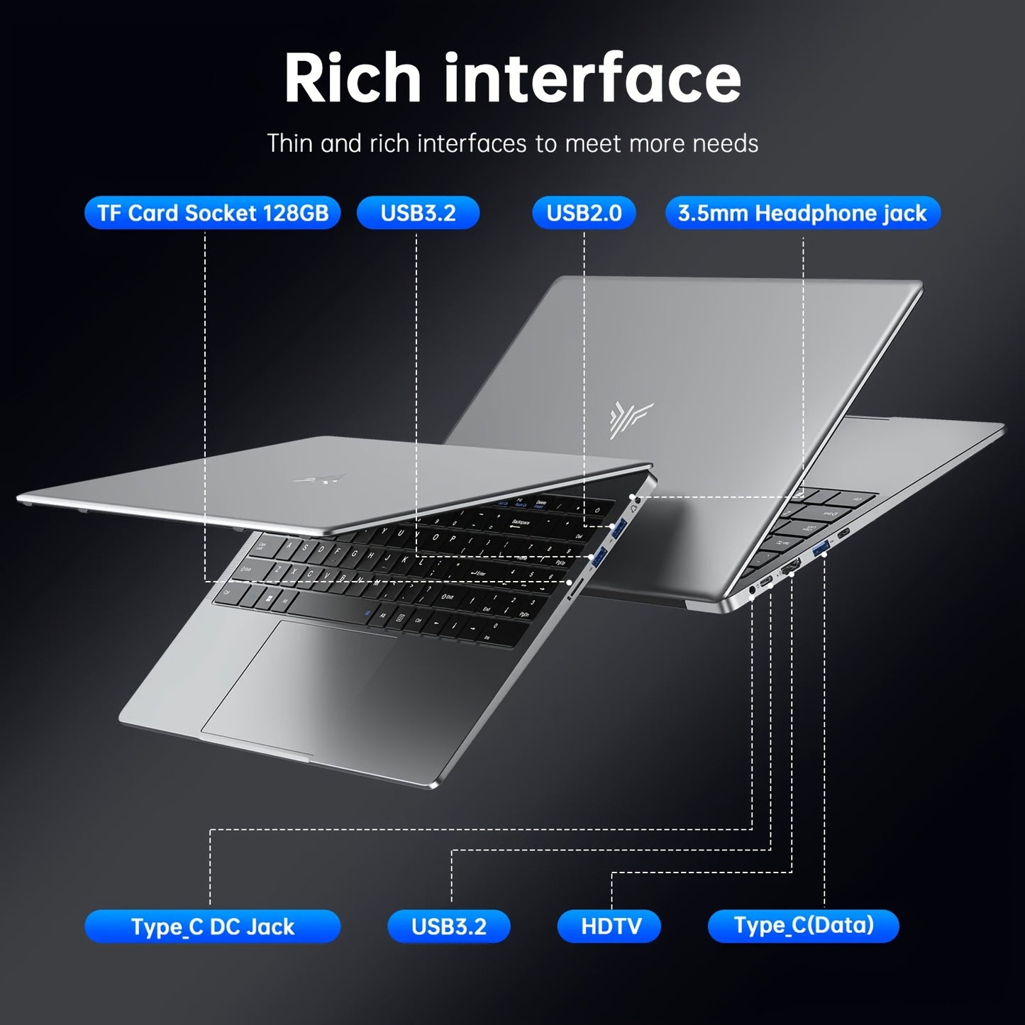 ACEMAGIC Intel Quad Core Laptop 16GB RAM 512GB SSD