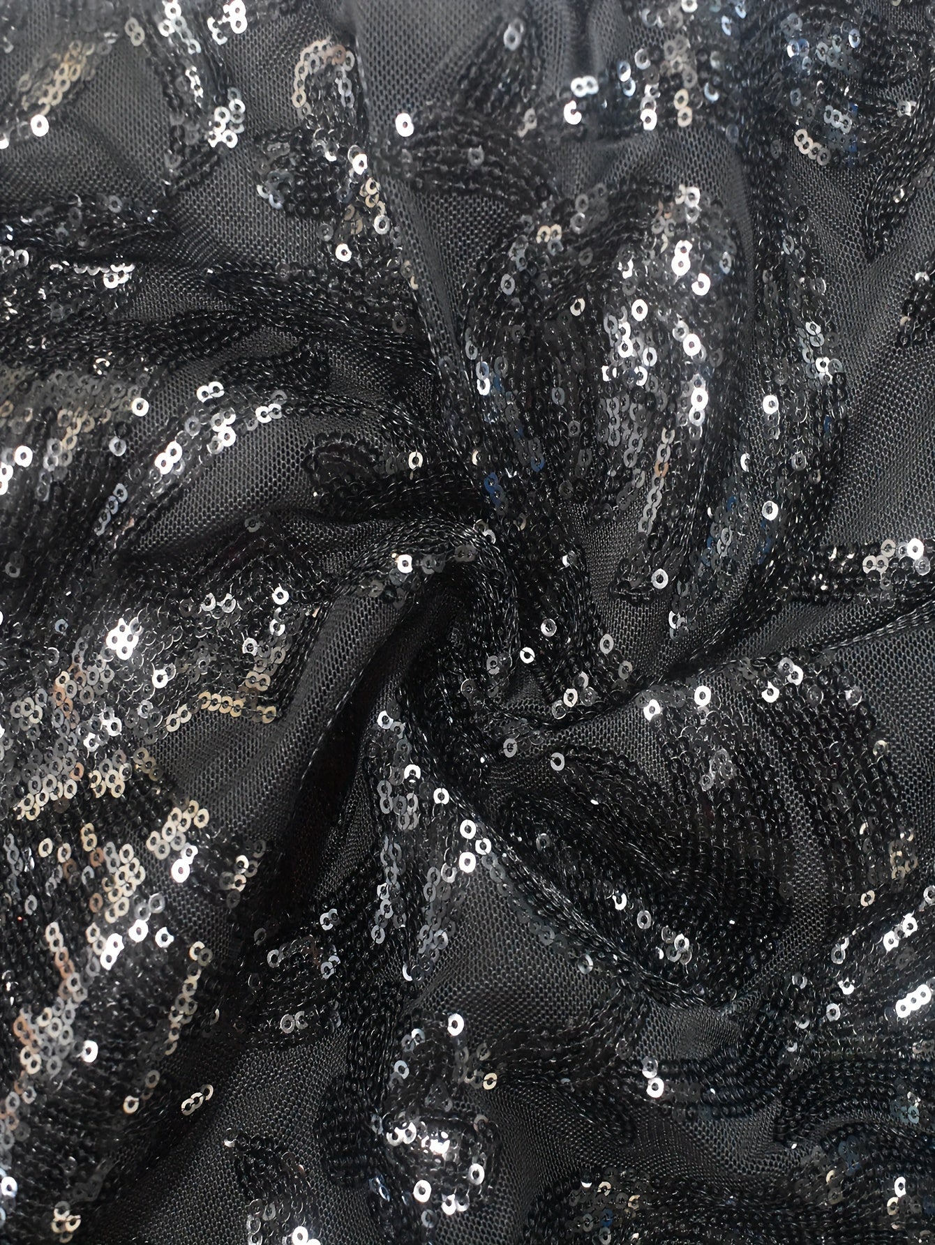 PORRCEY One Shoulder Sequin Bodycon Dress For Party