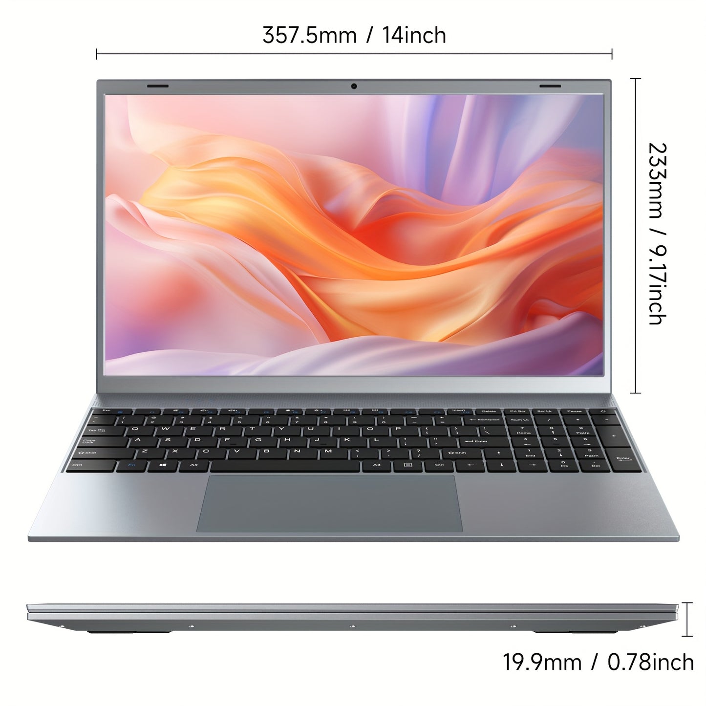 Founder Laptop TwoInOne Pentium J3710 8GB RAM 256GB ROM