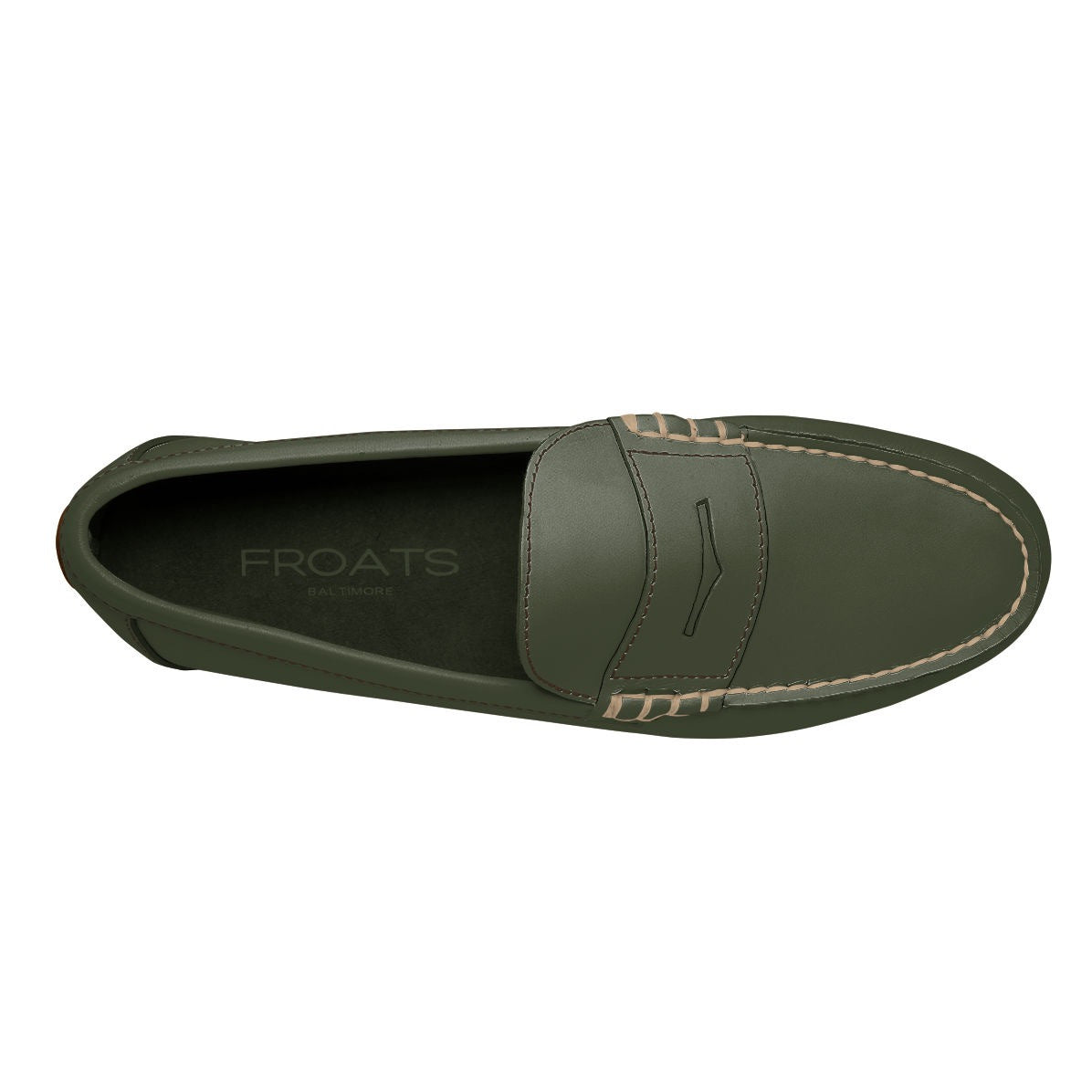 Lombard Men's Premium Leather Penny Loafer Leather Sole