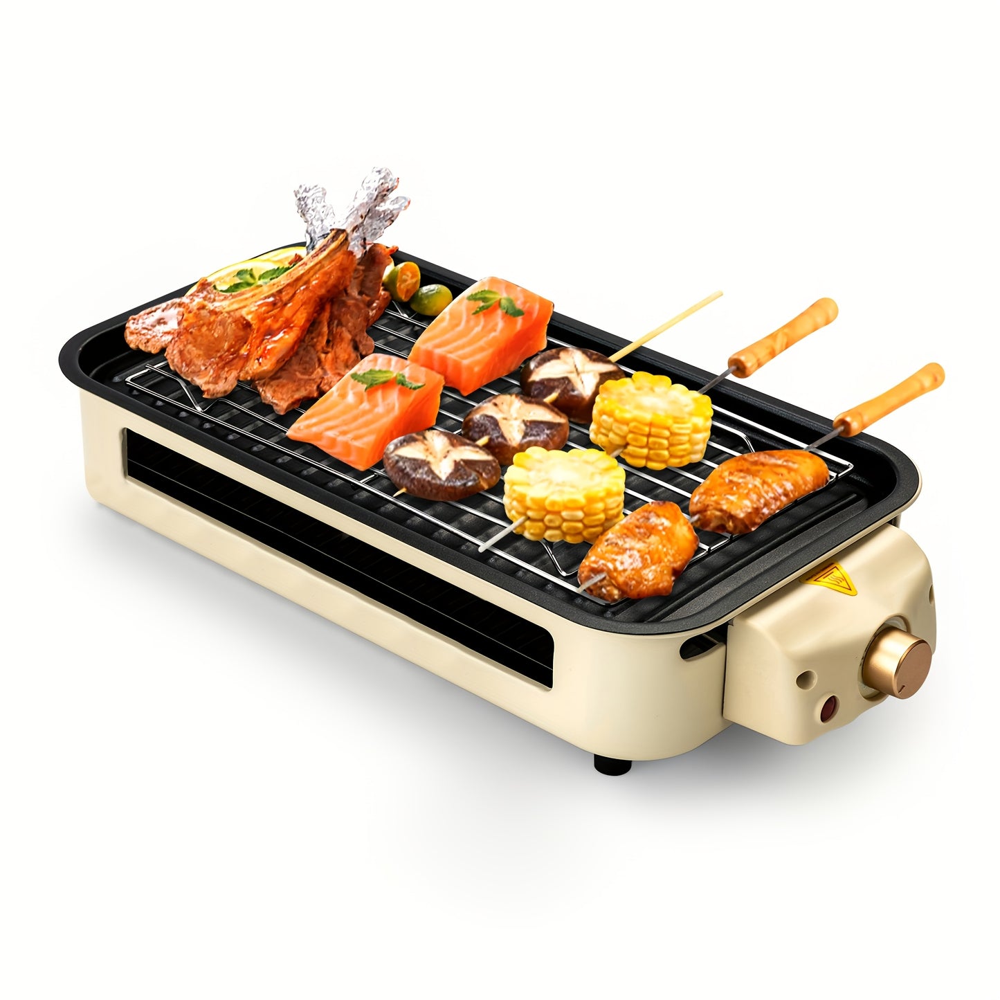 Burge 1500W Electric Grill And Oven Combo Stainless Steel