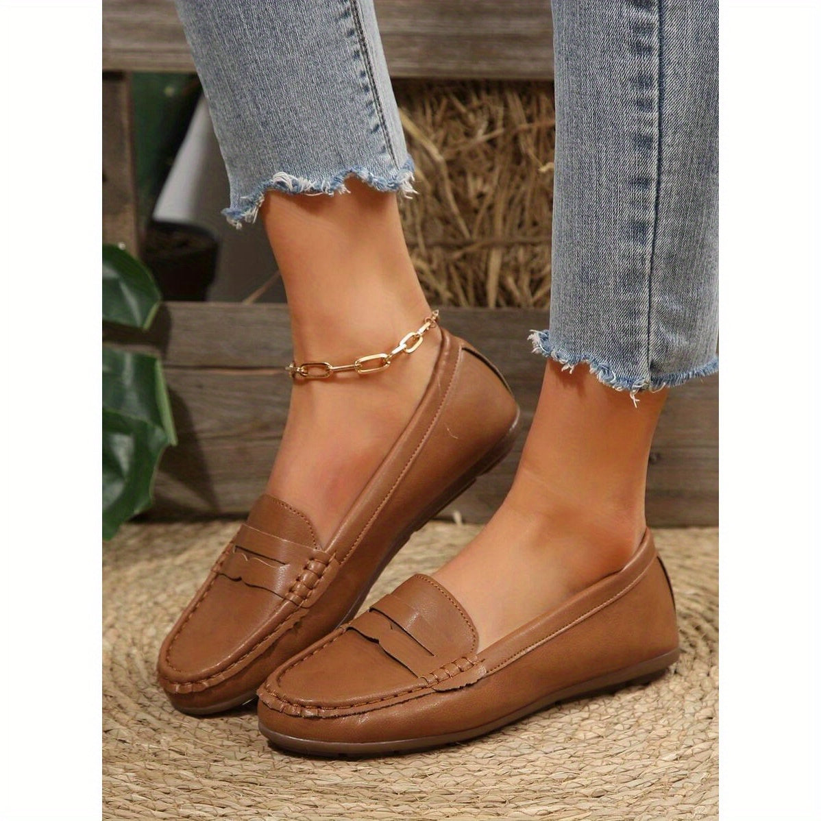 All Nations Emporium Penny Loafers Women Slip On Shoes