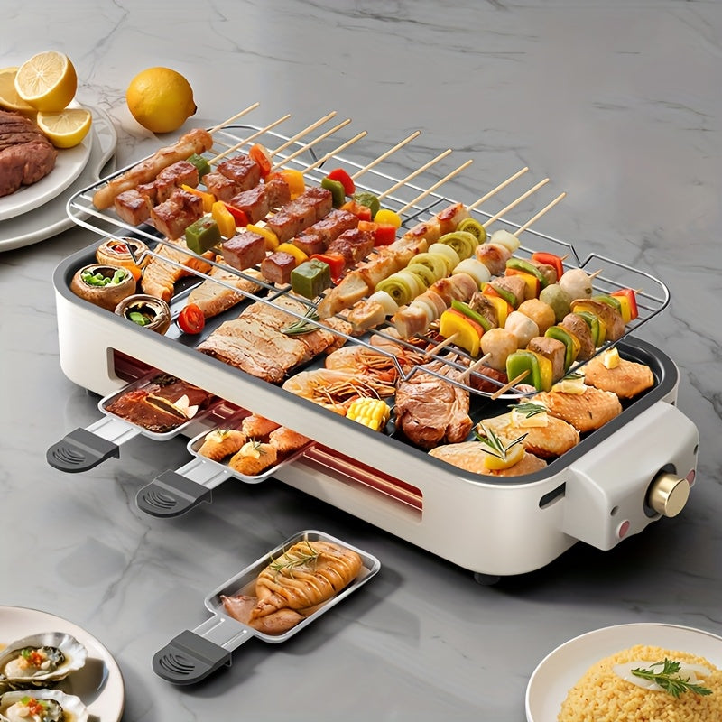 Aoran 2 In 1 Electric Grill And Skillet Nonstick Removable