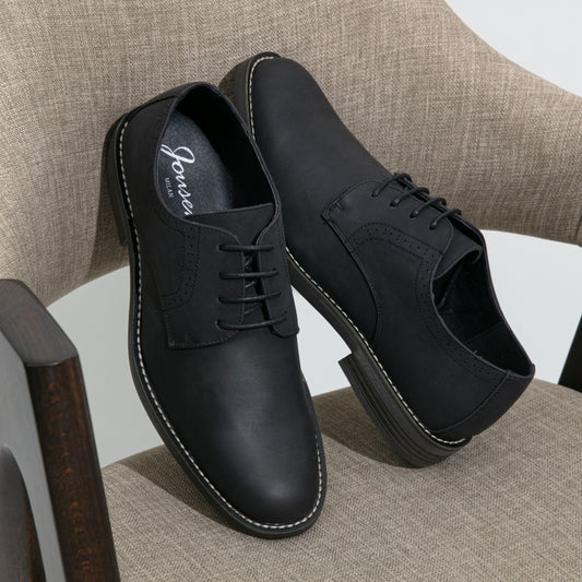 JOUSEN Men Casual Formal Dress Shoes Retro Style All Season