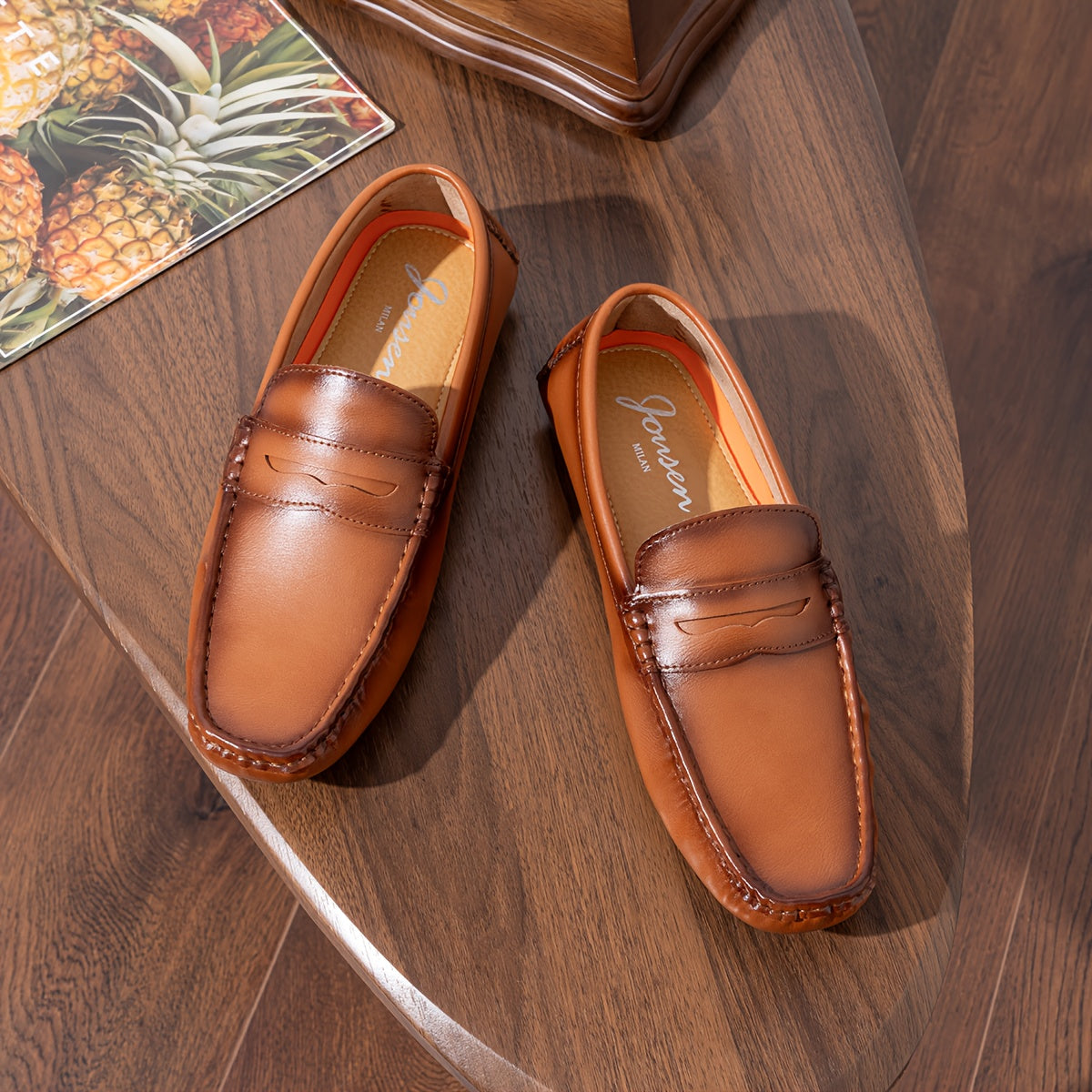 JOUSEN Mens Casual Loafers Slip On Penny Driving Shoes