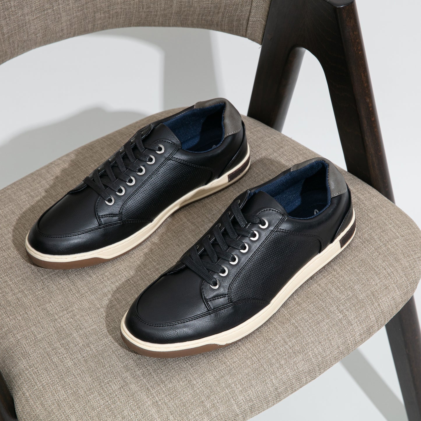 JOUSEN Men Casual Sneakers All Season Low Top Round Toe
