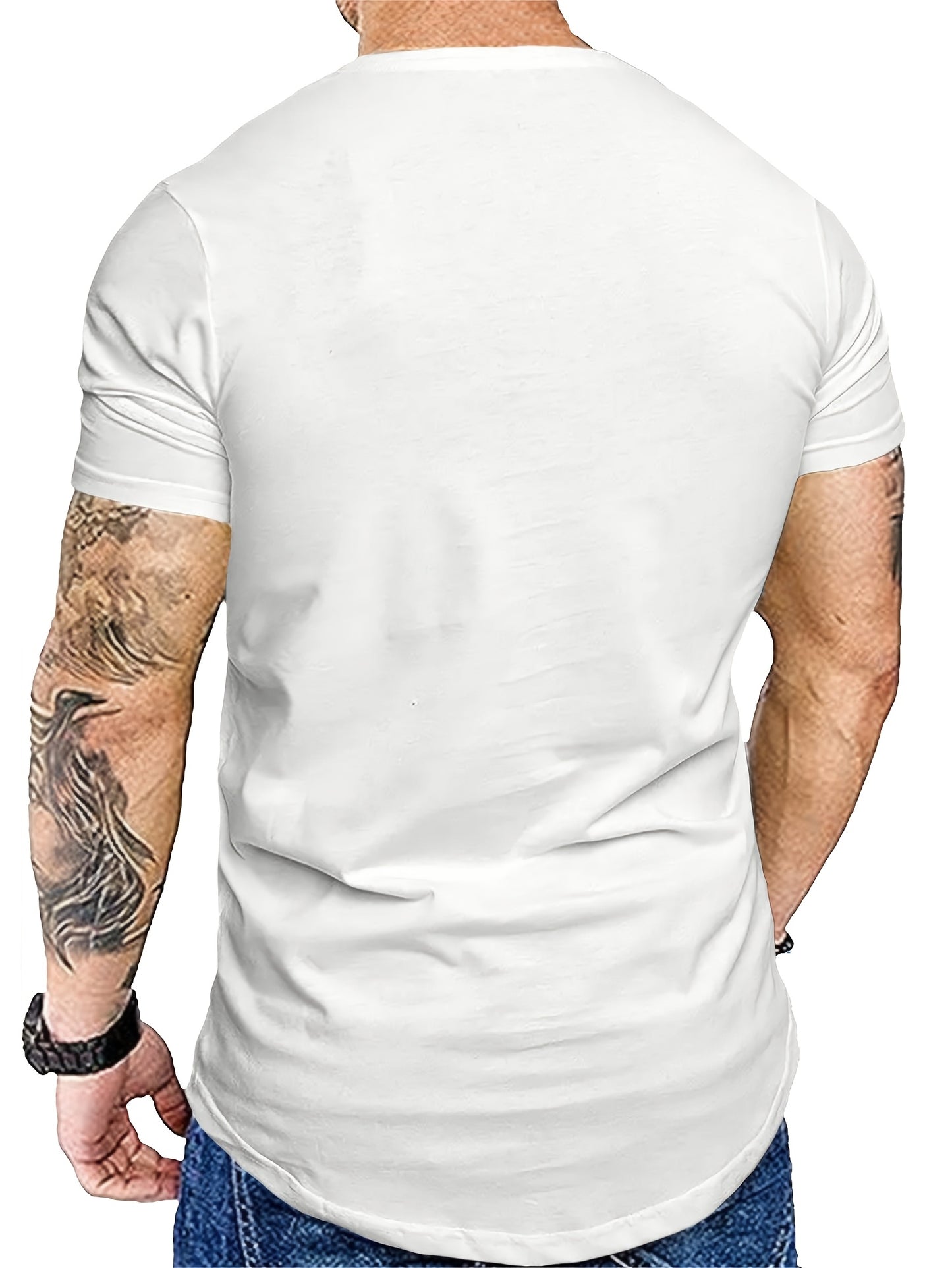 COMDECEVIS 3 Pack Mens Cotton Crew Neck T Shirts Casual