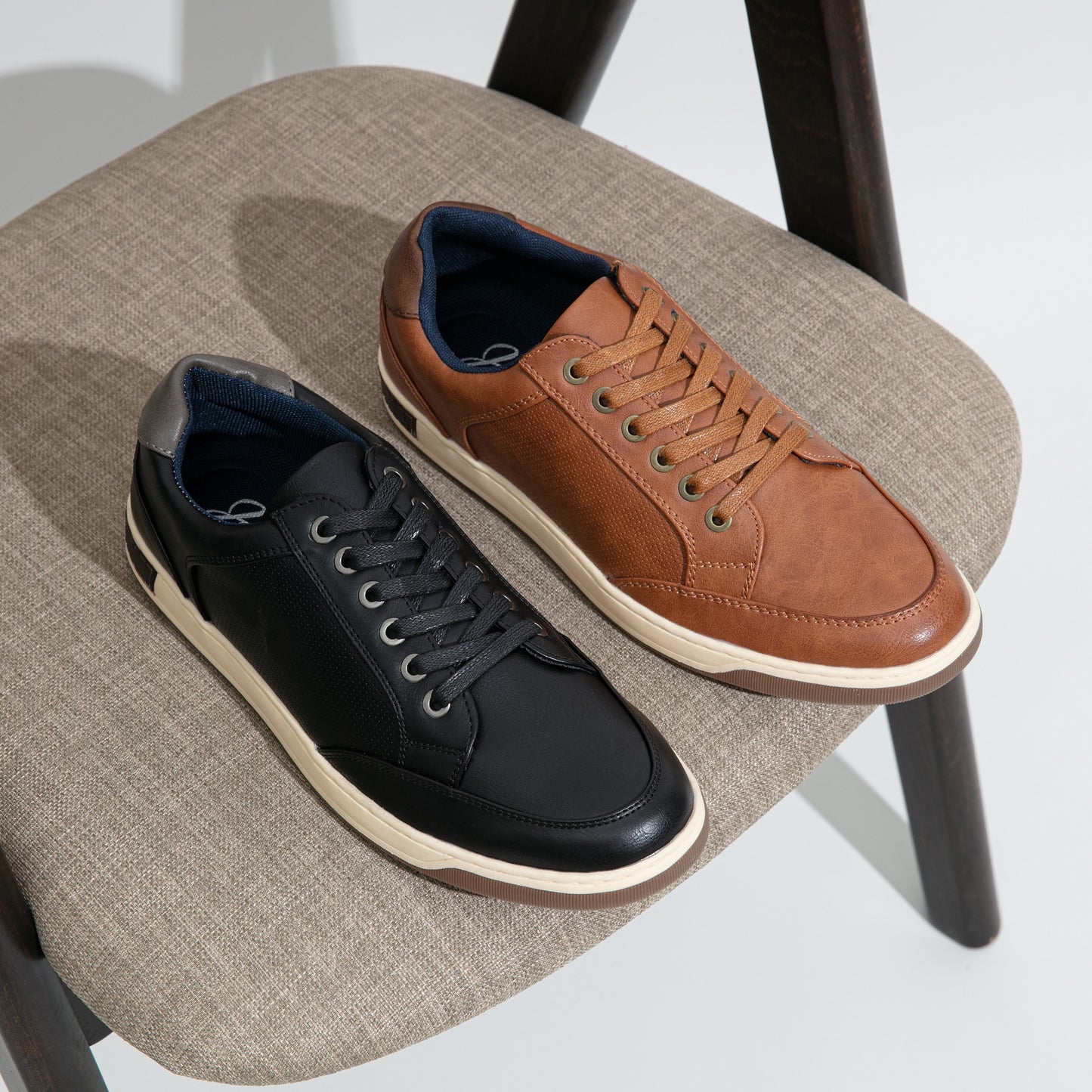 JOUSEN Men Casual Sneakers All Season Low Top Round Toe