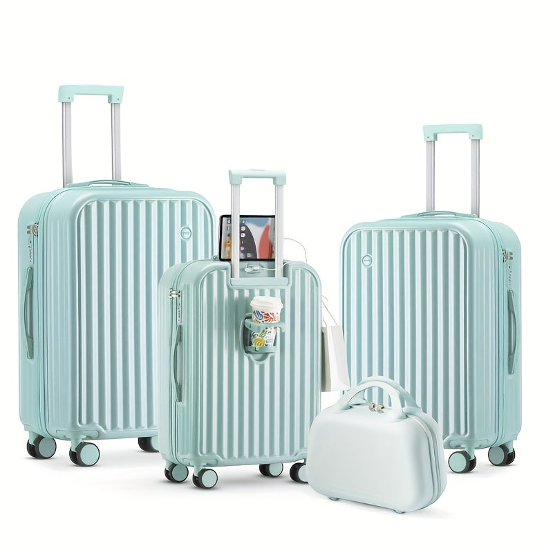 Polycarbonate Luggage Sets 4 Piece With Spinner Wheels